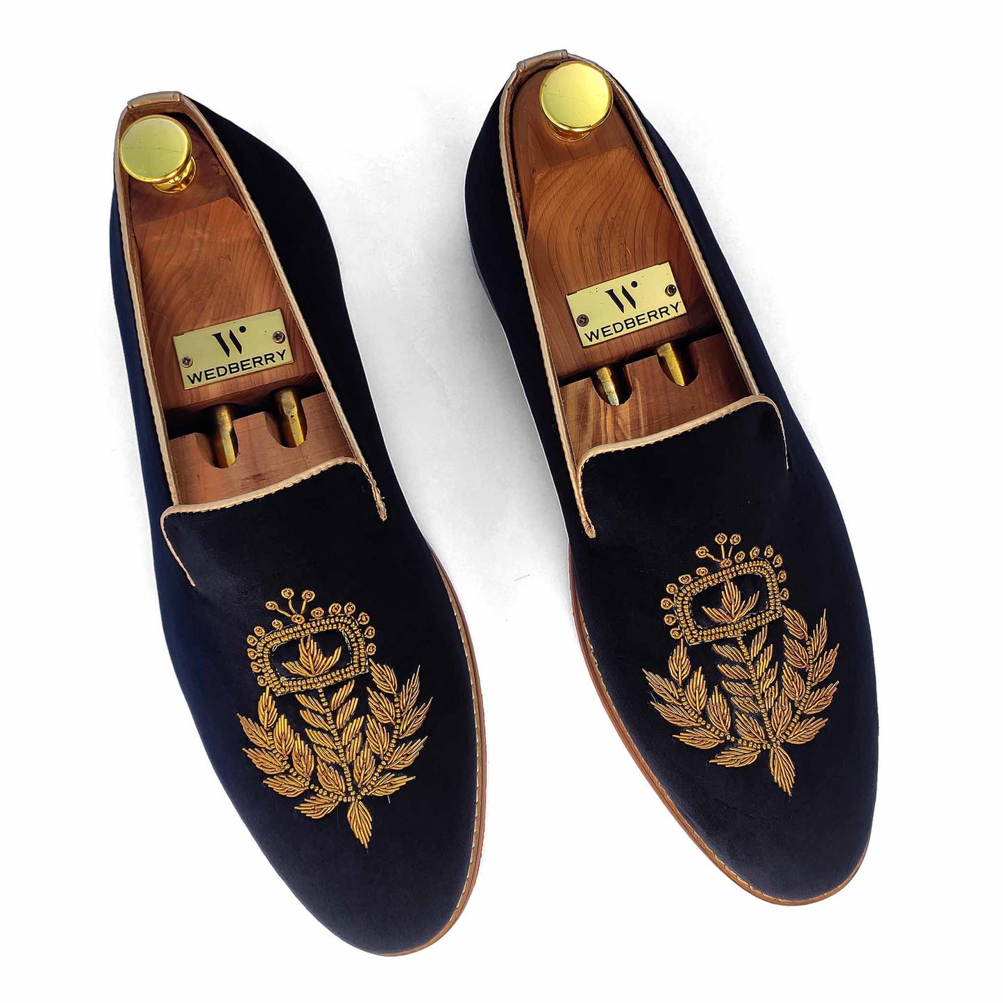 Black Velvet with Antique Gold Zardozi Handwork for Men