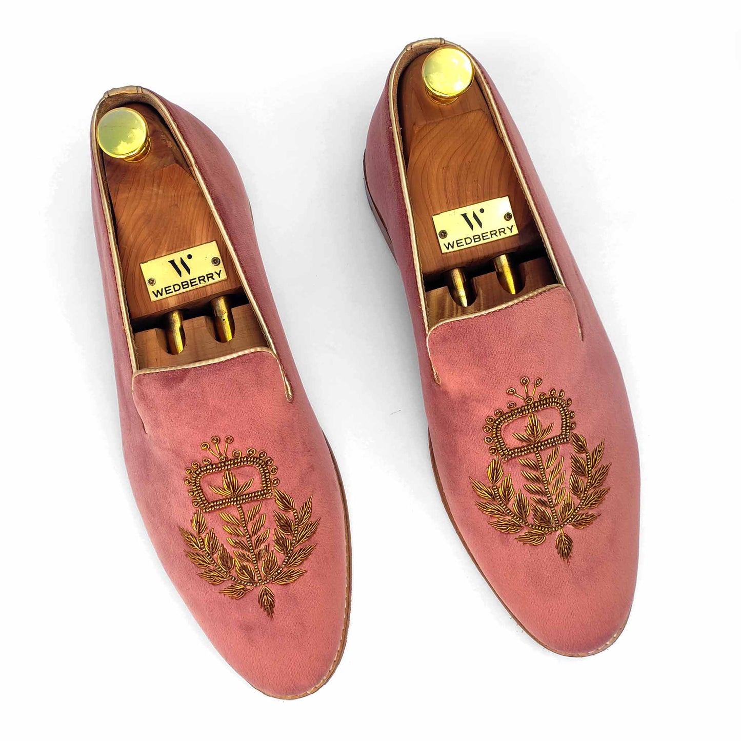 Fusia Velvet with Antique Gold Zardozi Handwork for Men