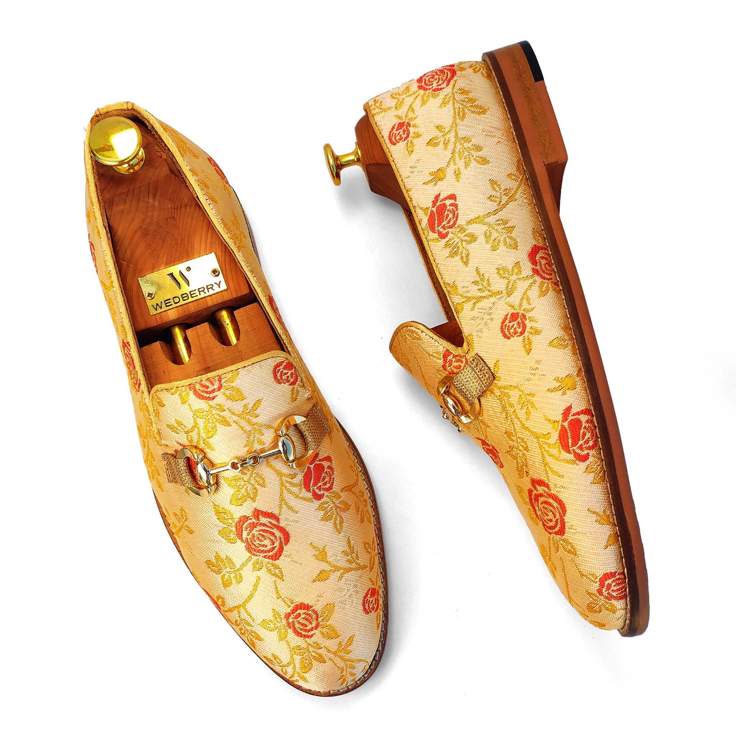 Creme Cherry Buckle Slipon Loafer for Men