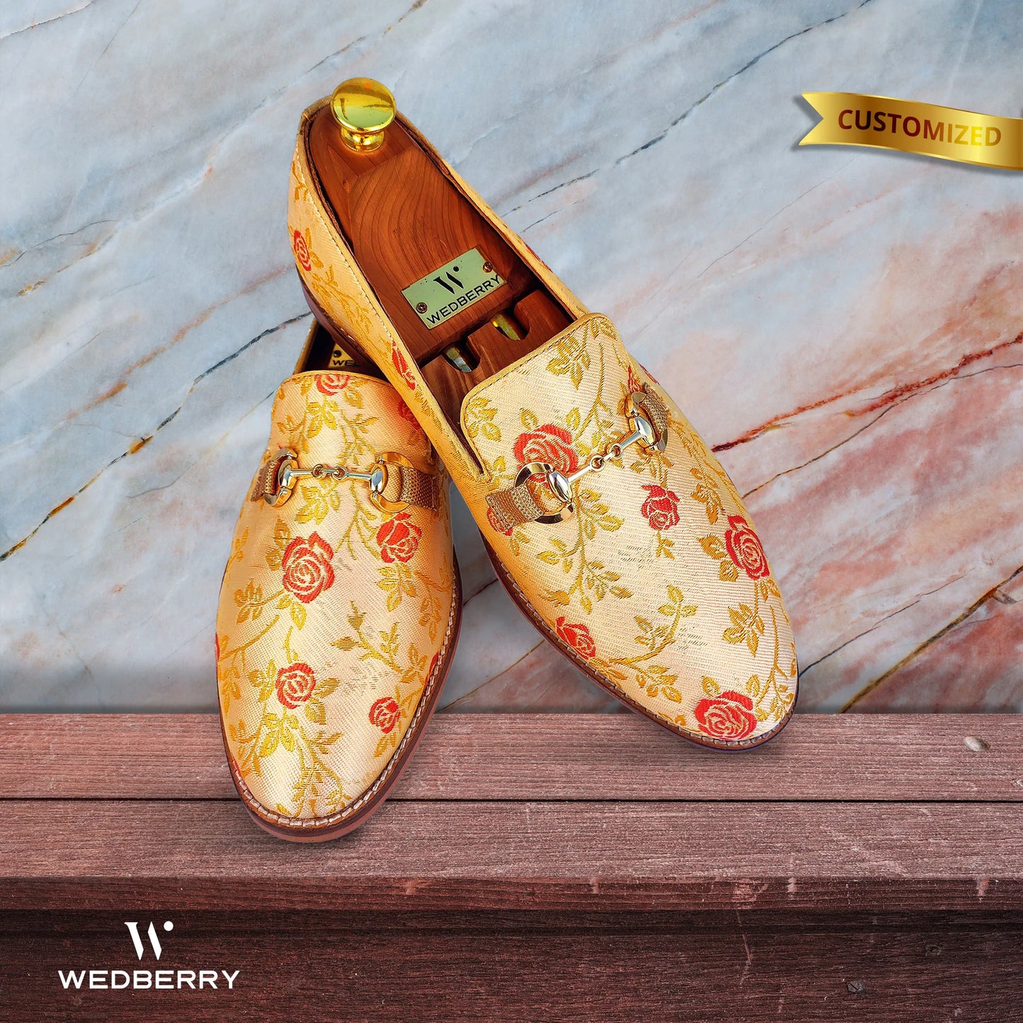 Creme Cherry Buckle Slipon Loafer for Men