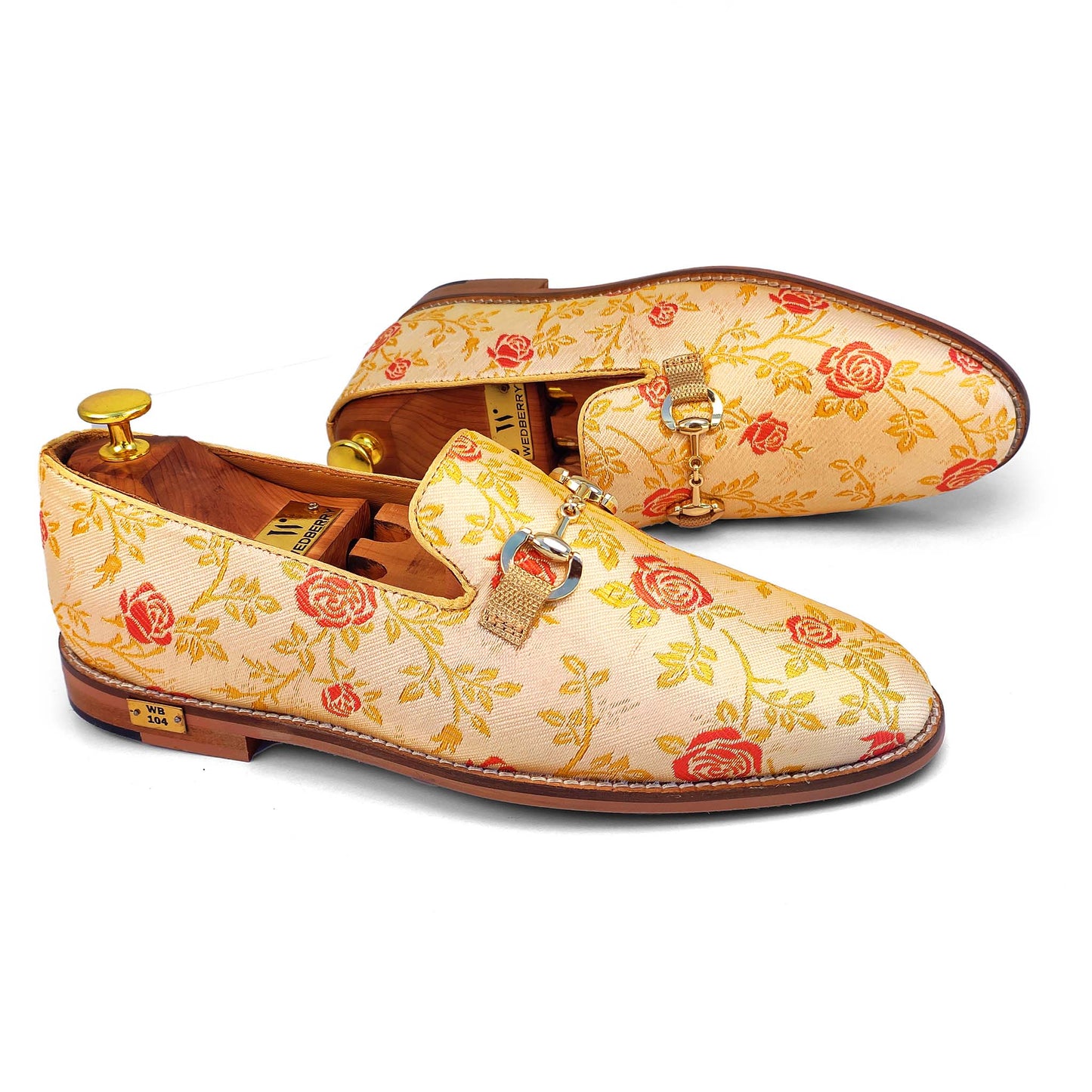 Creme Cherry Buckle Slipon Loafer for Men