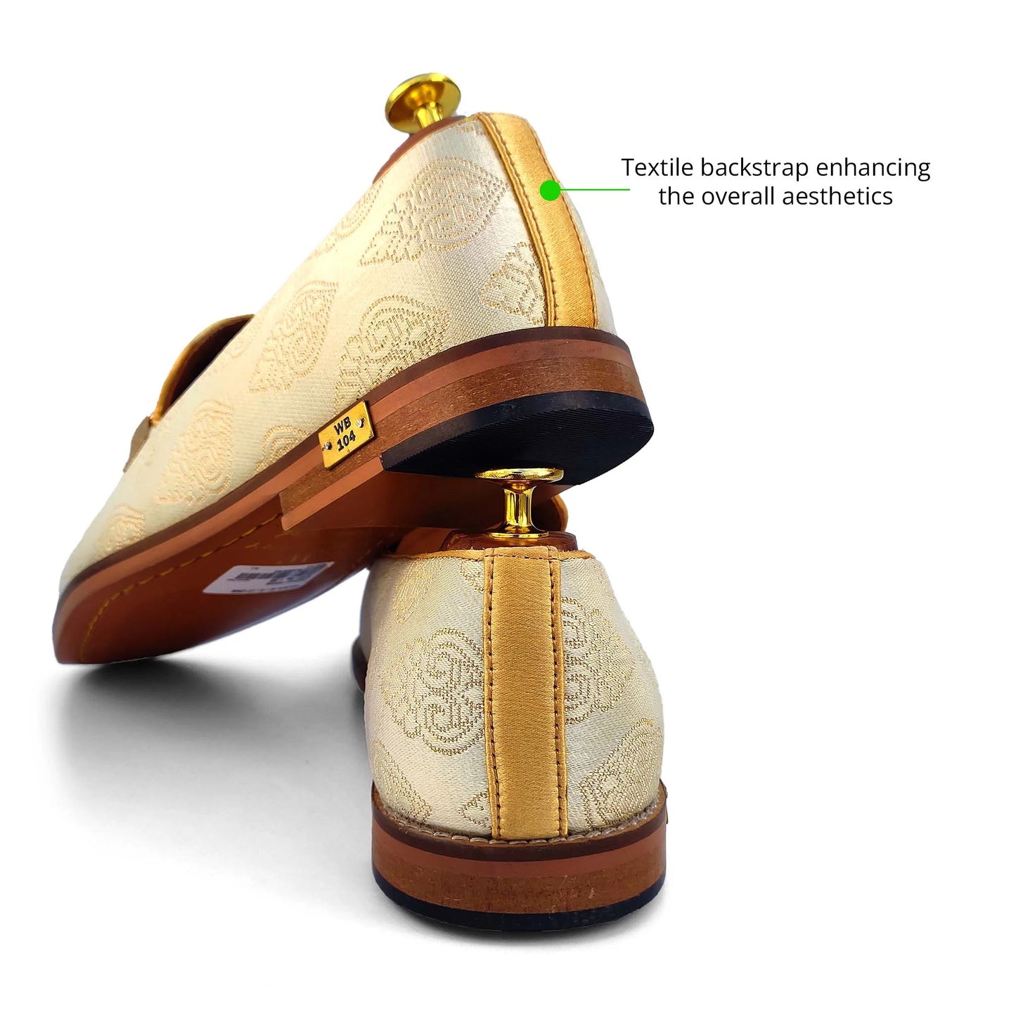 Light Pastel Green Buckle Wedding Shoes Ethnic Loafers for Men