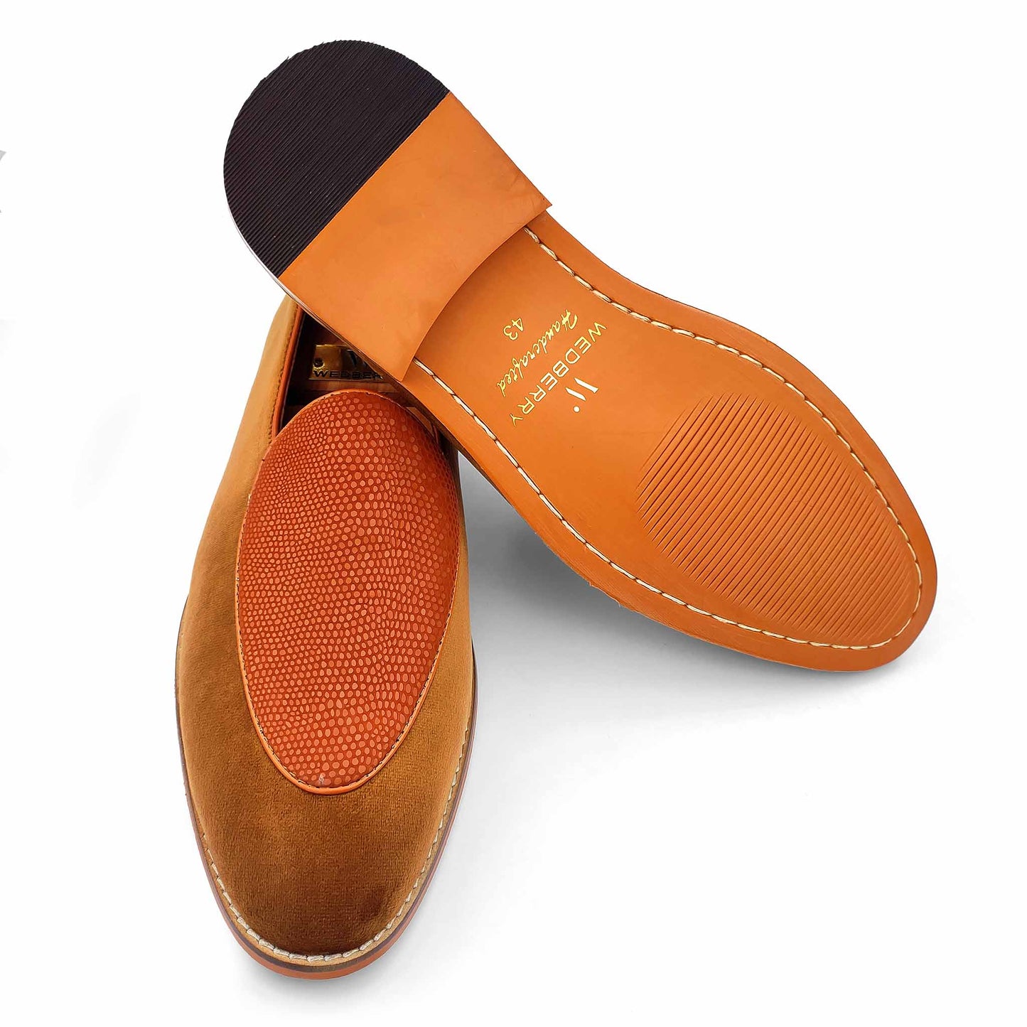 Tan Jave Apron Wedding Ethnic Party Shoes Loafer for Men