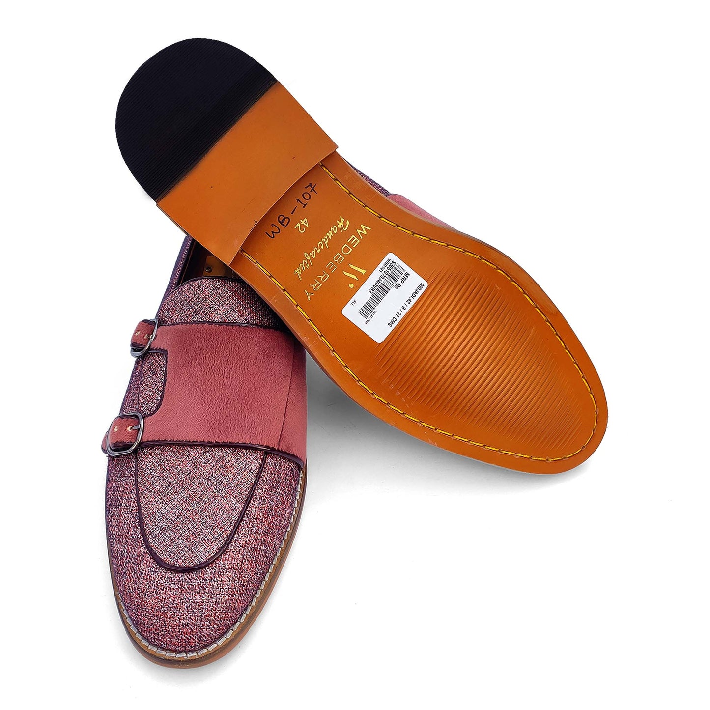 Rouge Maroon Double Monk Strap Loafer for Men