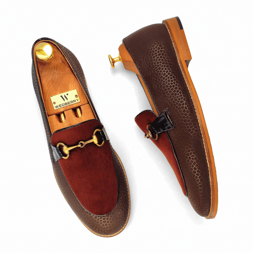 Brown Hugo Buckle Apron Spidy Slip-on for Men