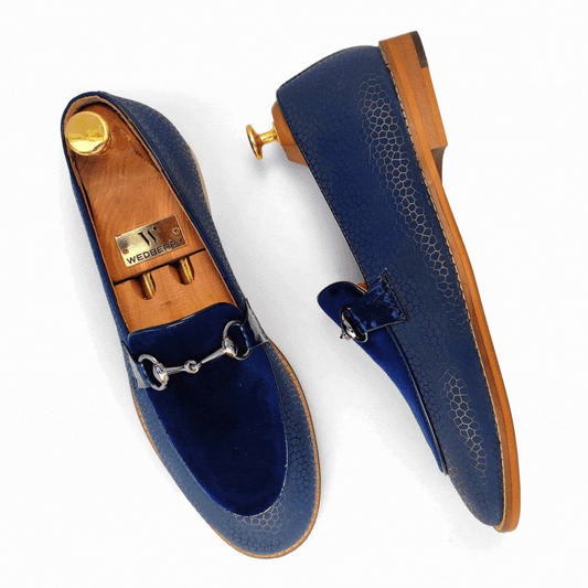 Blue Hugo Buckle Apron Spidy Slip-on for Men