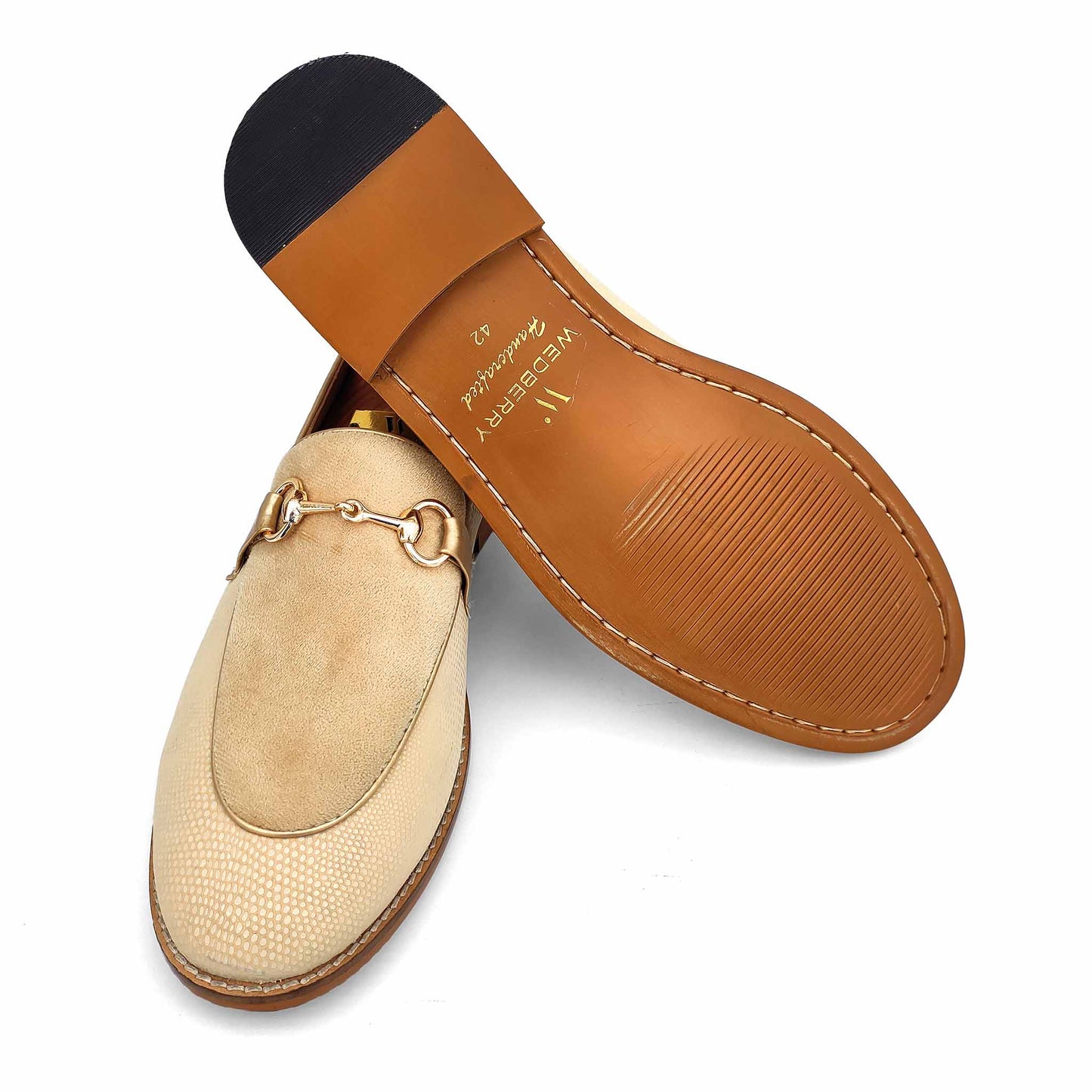 Ivory Hugo Buckle Apron Python Slip-on for Men