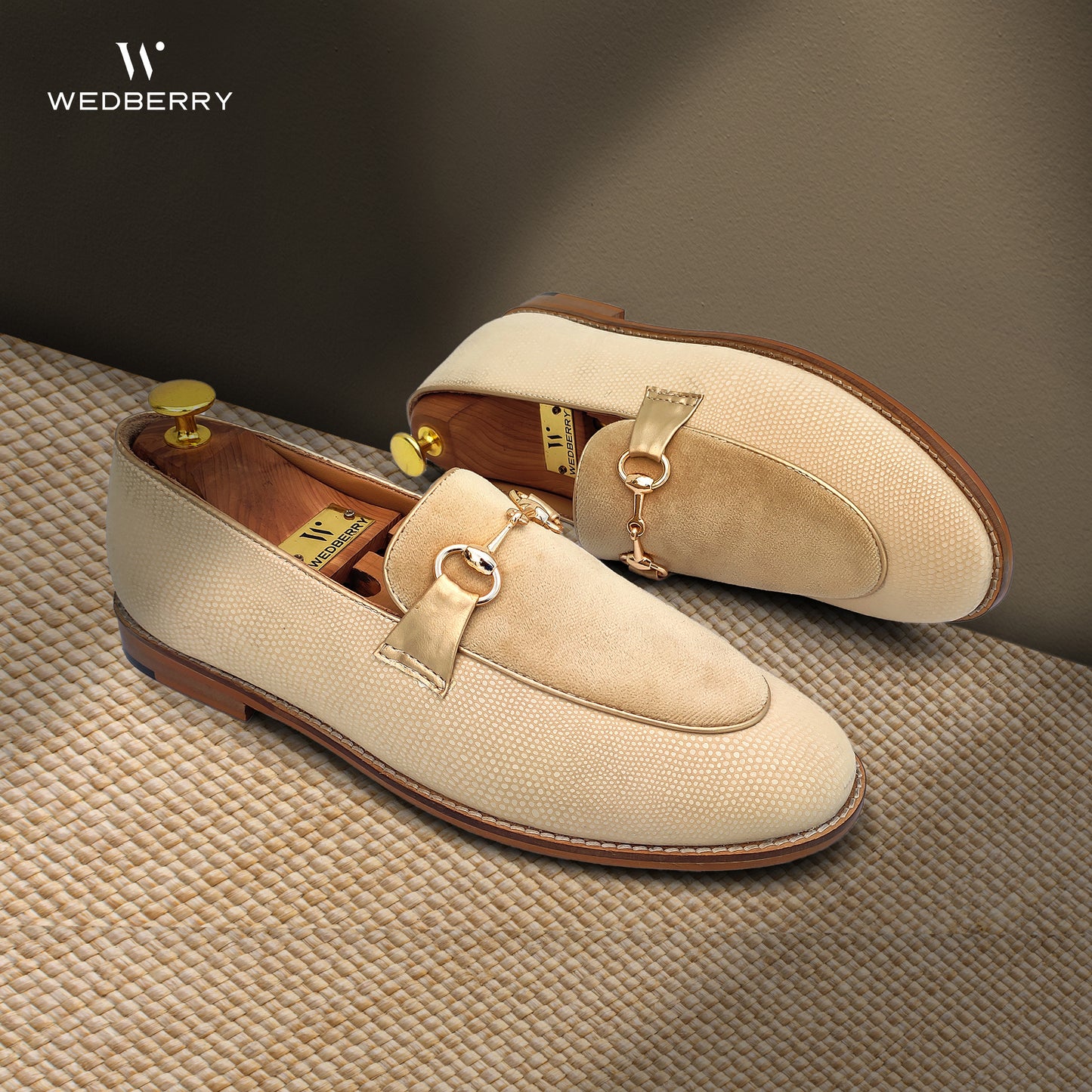 Ivory Hugo Buckle Apron Python Slip-on for Men