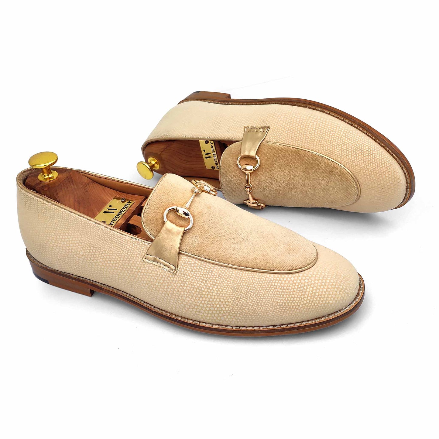 Ivory Hugo Buckle Apron Python Slip-on for Men