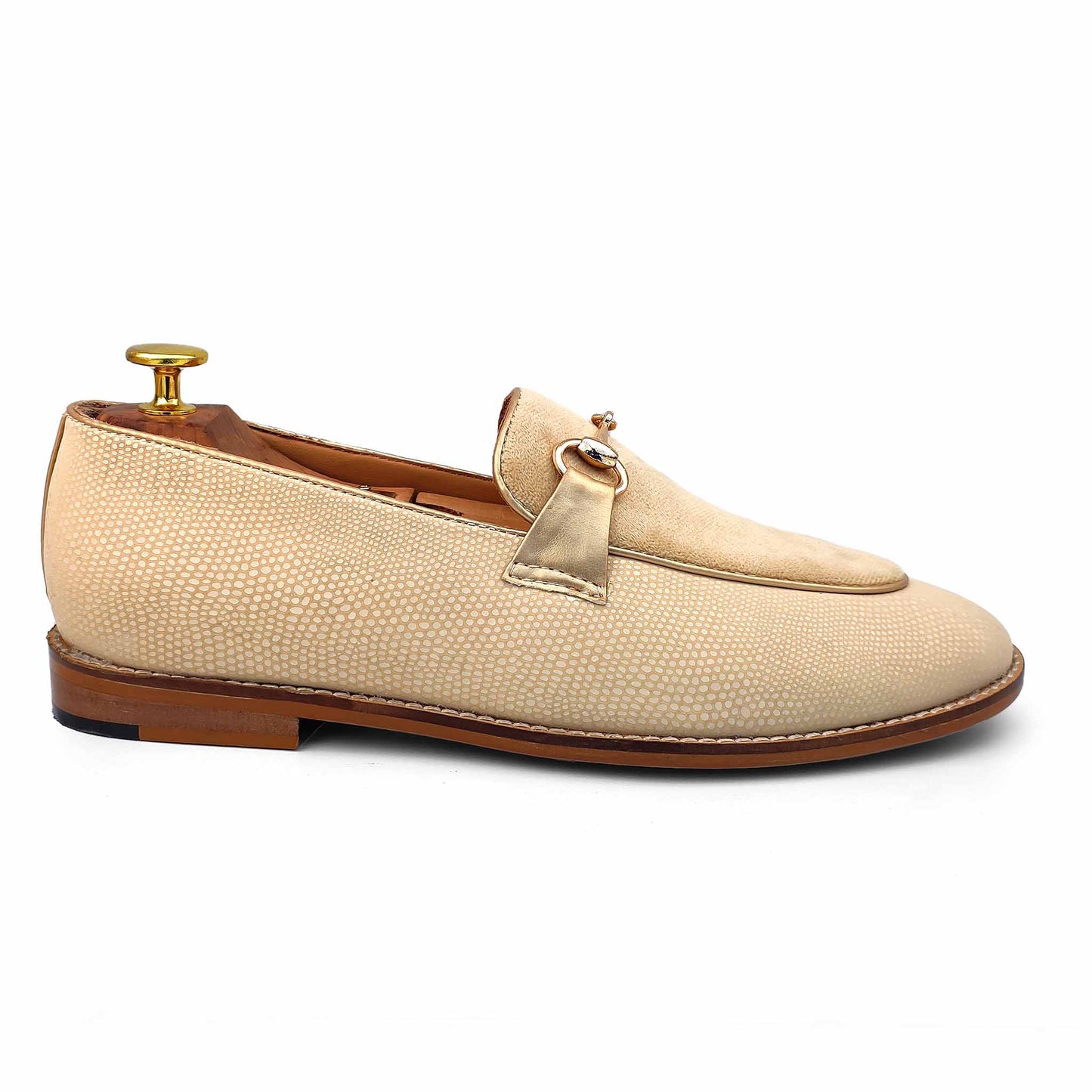 Ivory Hugo Buckle Apron Python Slip-on for Men