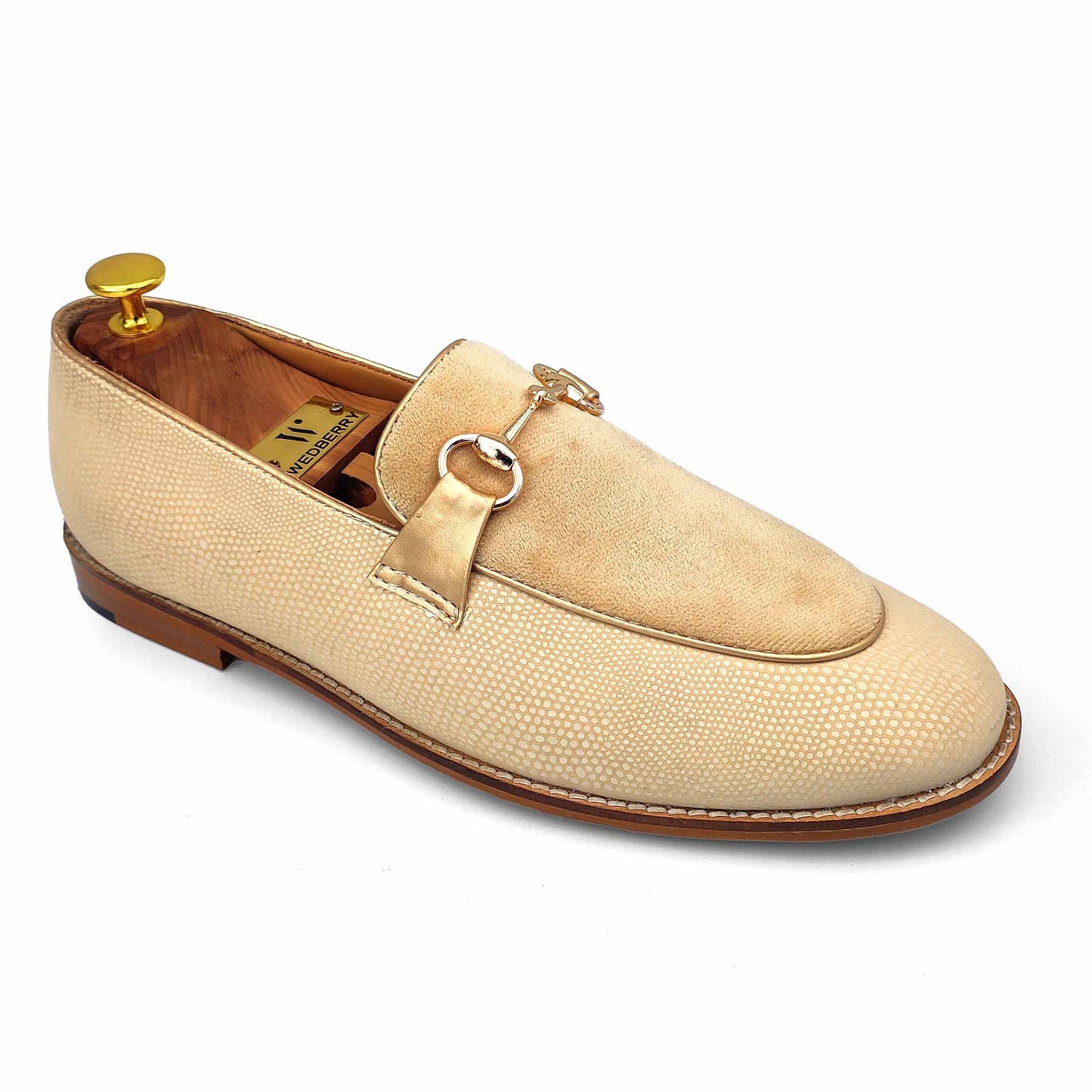 Ivory Hugo Buckle Apron Python Slip-on for Men