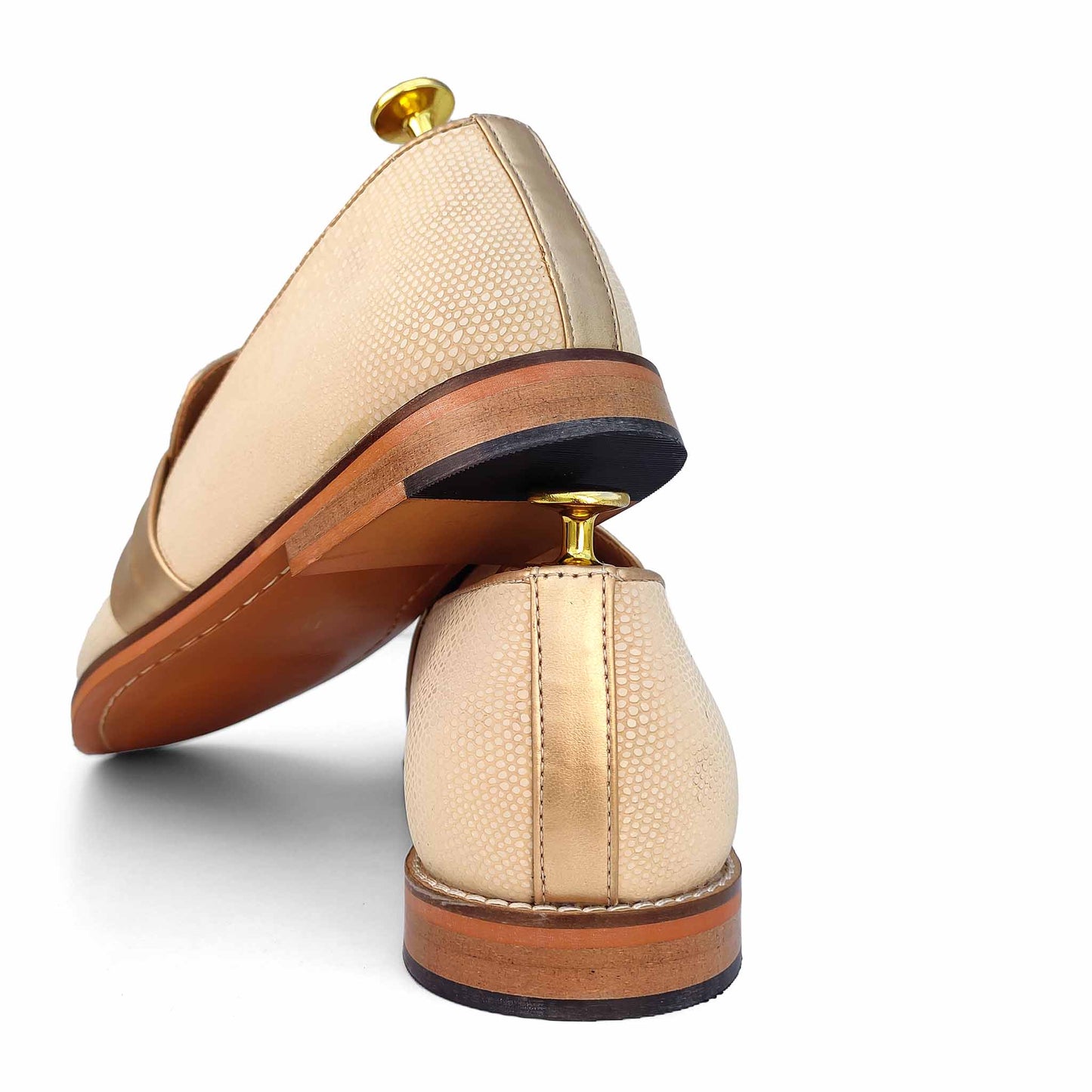 Ivory Hugo Buckle Apron Python Slip-on for Men