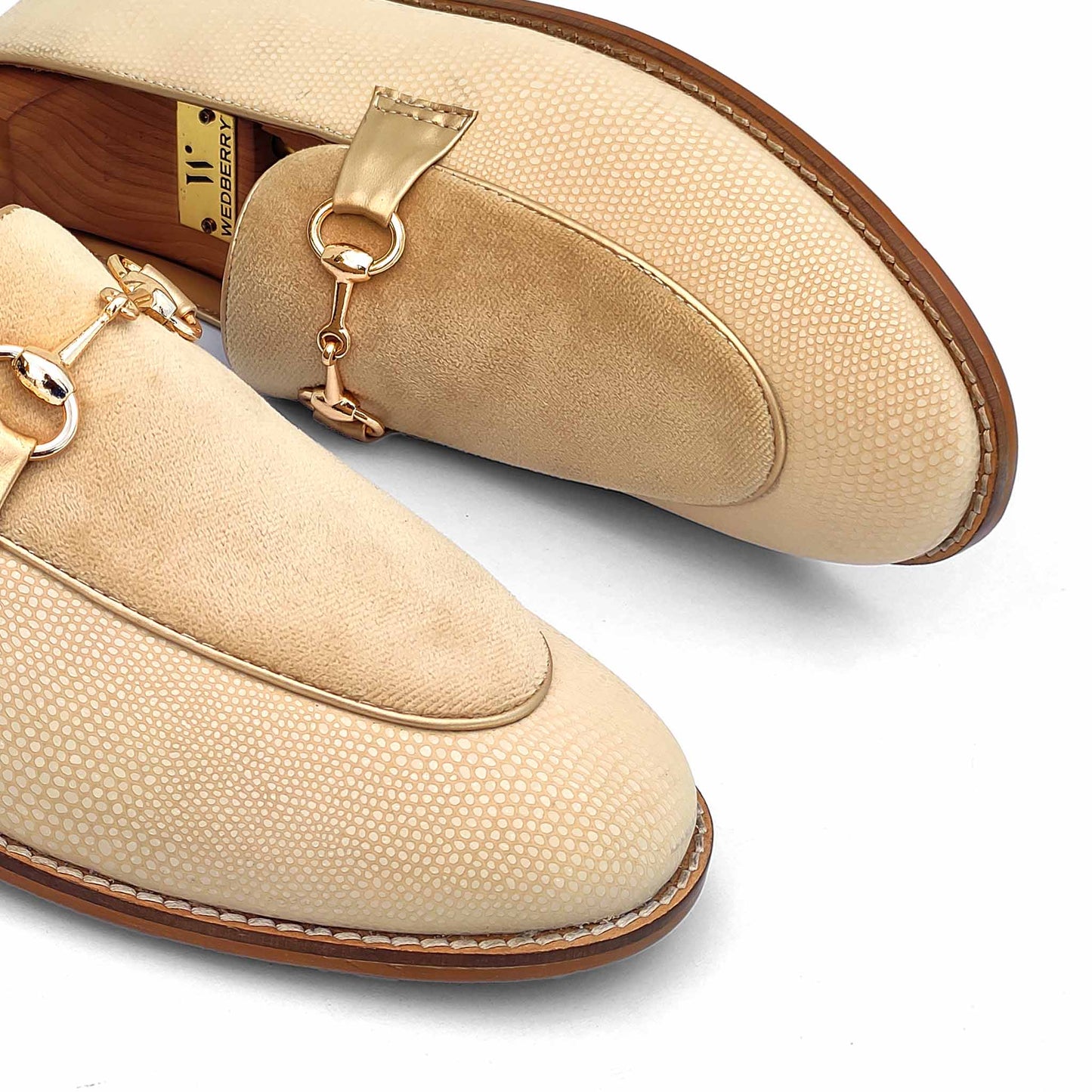 Ivory Hugo Buckle Apron Python Slip-on for Men