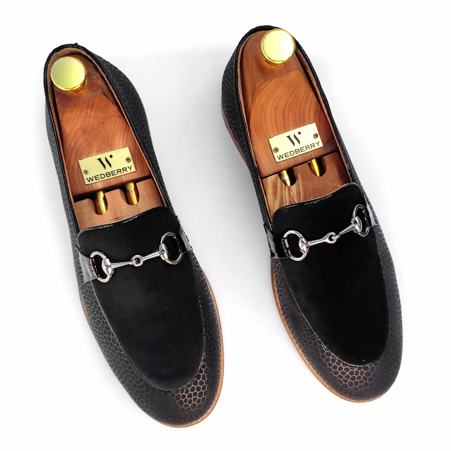 Black Hugo Buckle Apron Spidy Slip-on for Men