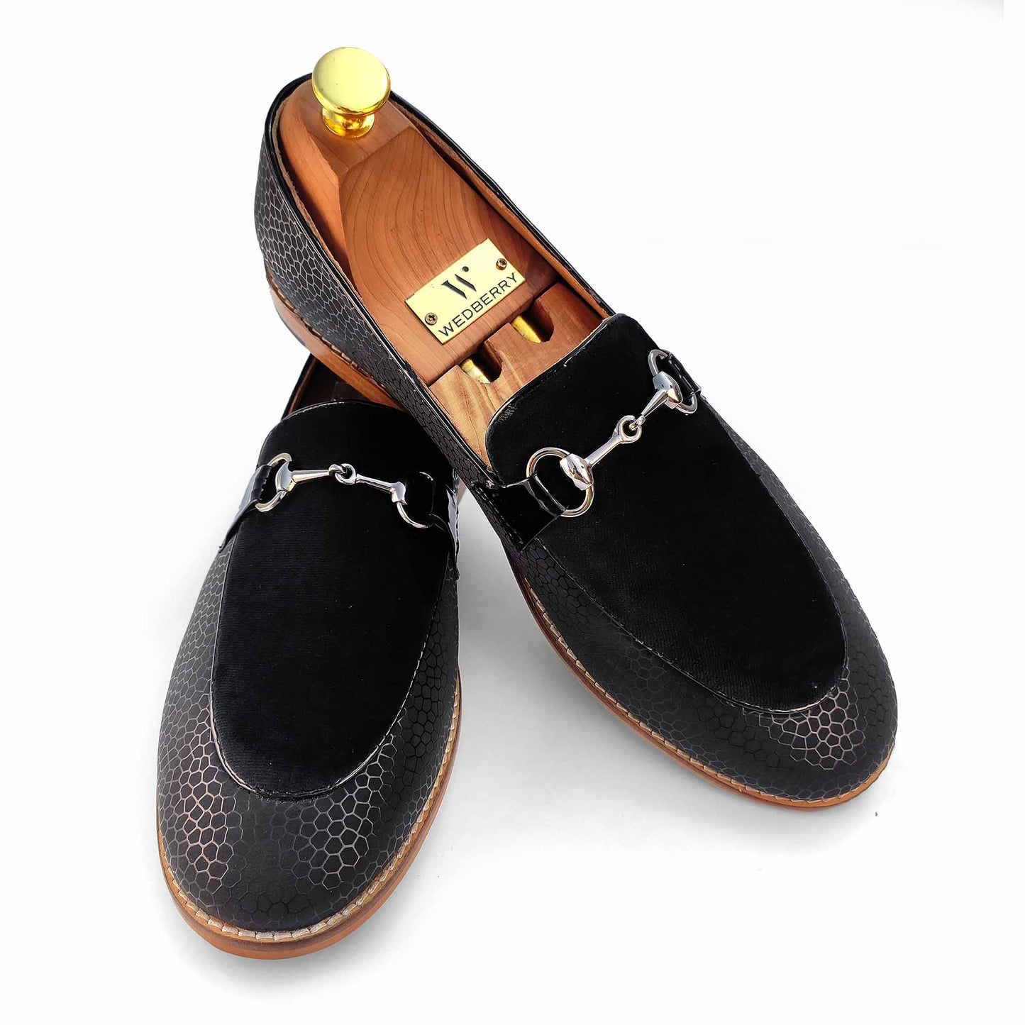 Black Hugo Buckle Apron Spidy Slip-on for Men