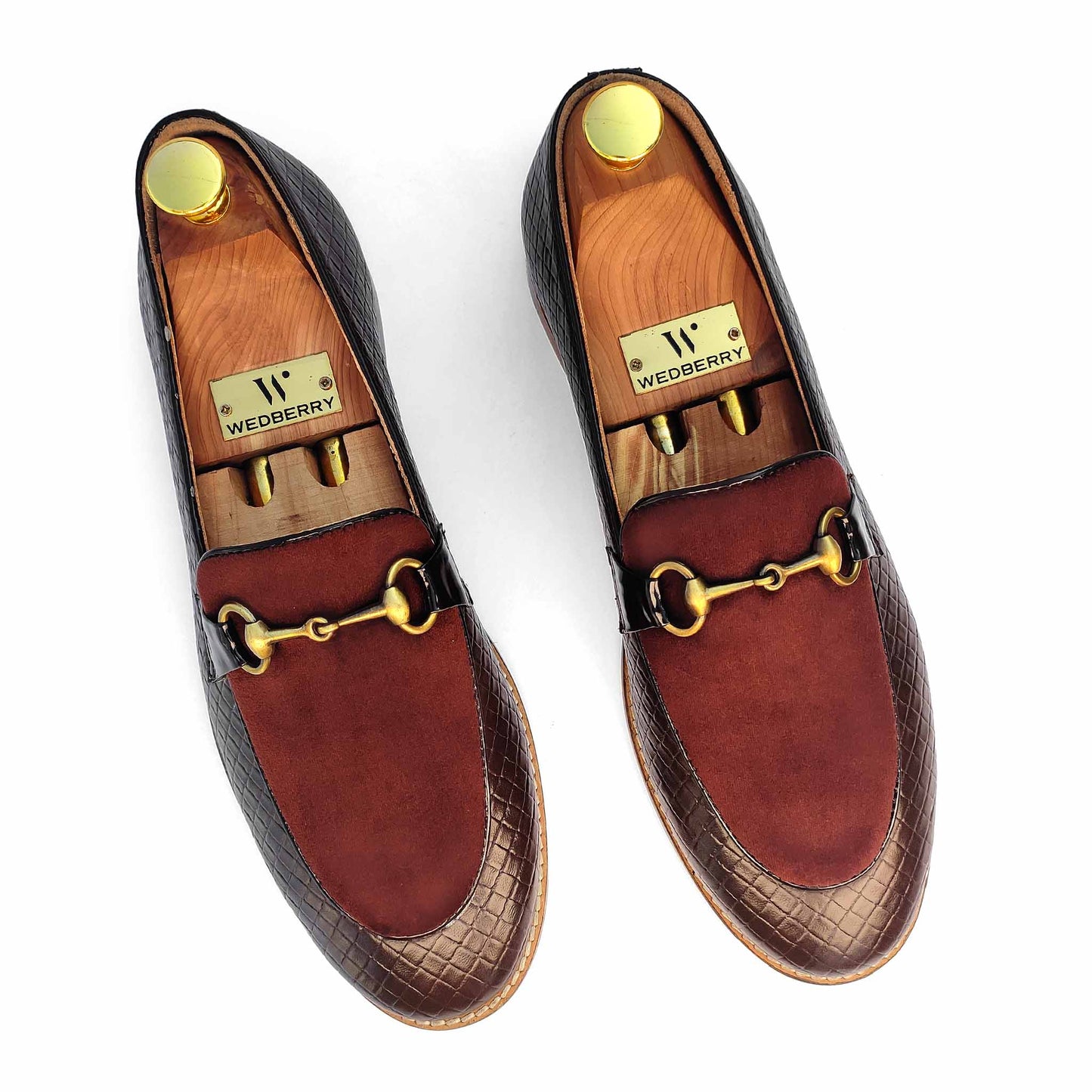Brown Hugo Buckle Apron Woven Slip-on for Men