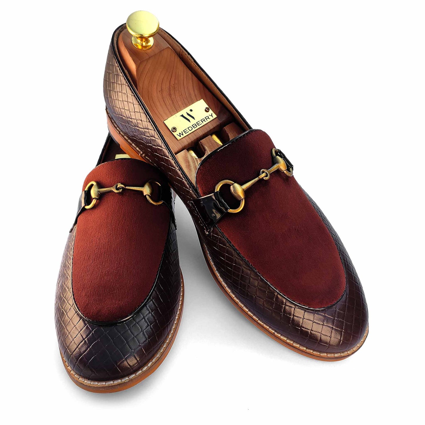 Brown Hugo Buckle Apron Woven Slip-on for Men