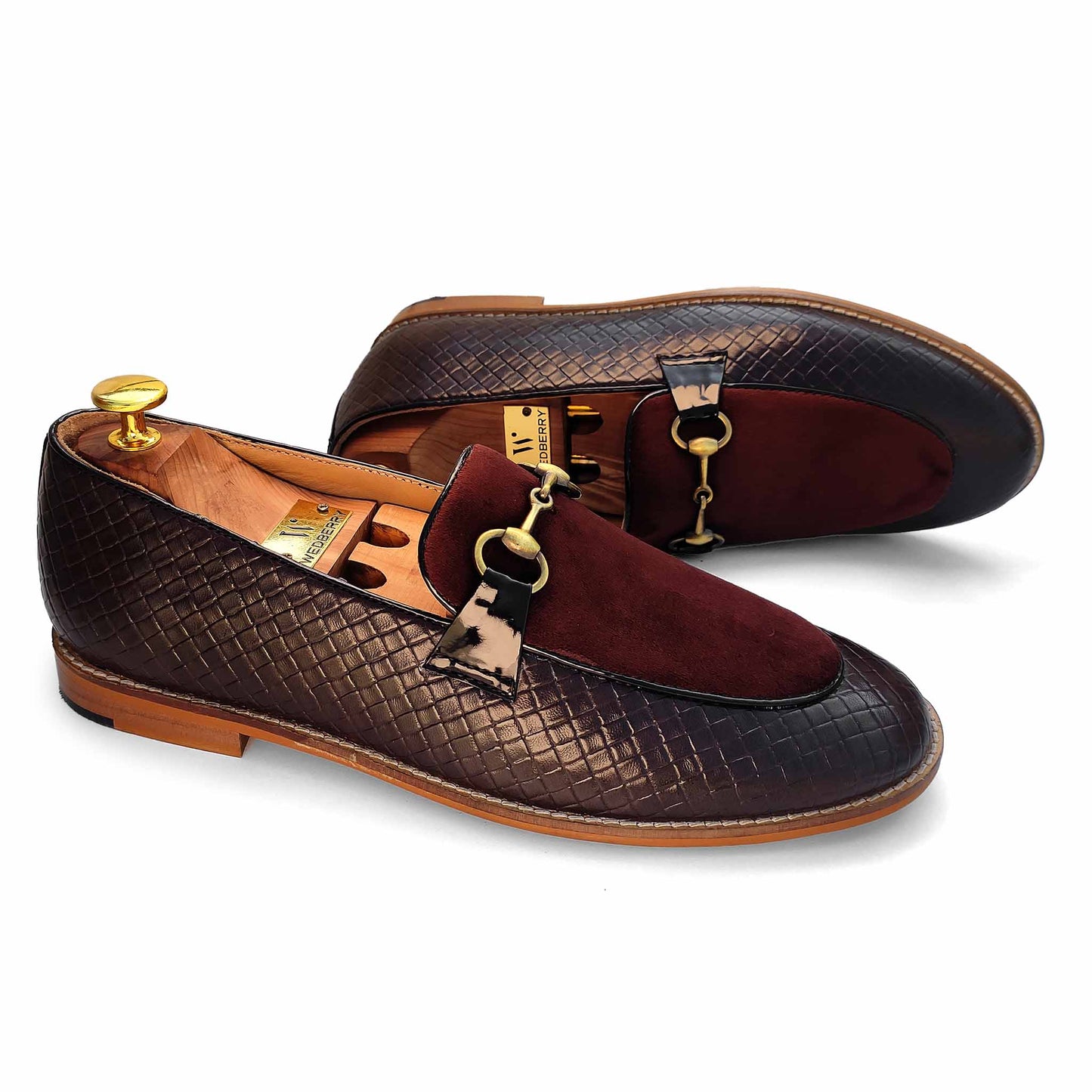 Brown Hugo Buckle Apron Woven Slip-on for Men