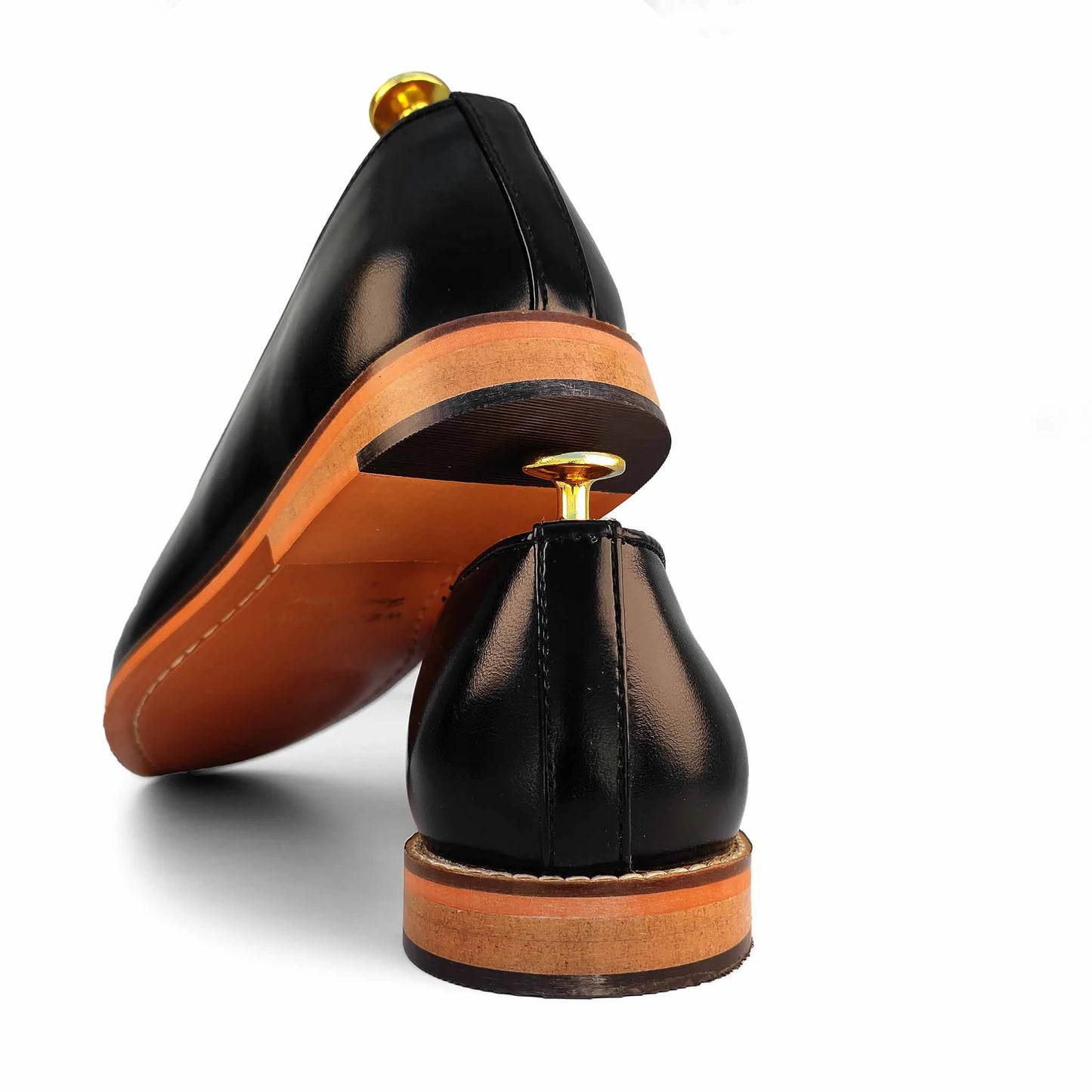 Black Zardozi Handwork Nagra Slipon Mojri for Men