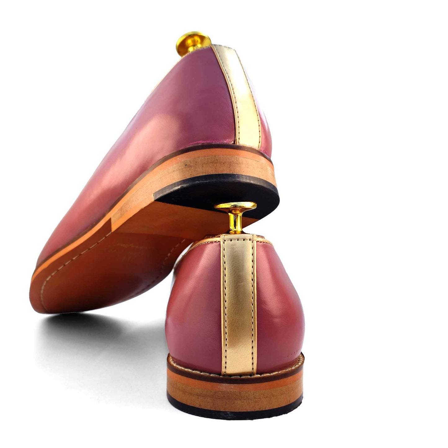 Fusia Zardozi Handwork Nagra Slipon for Men