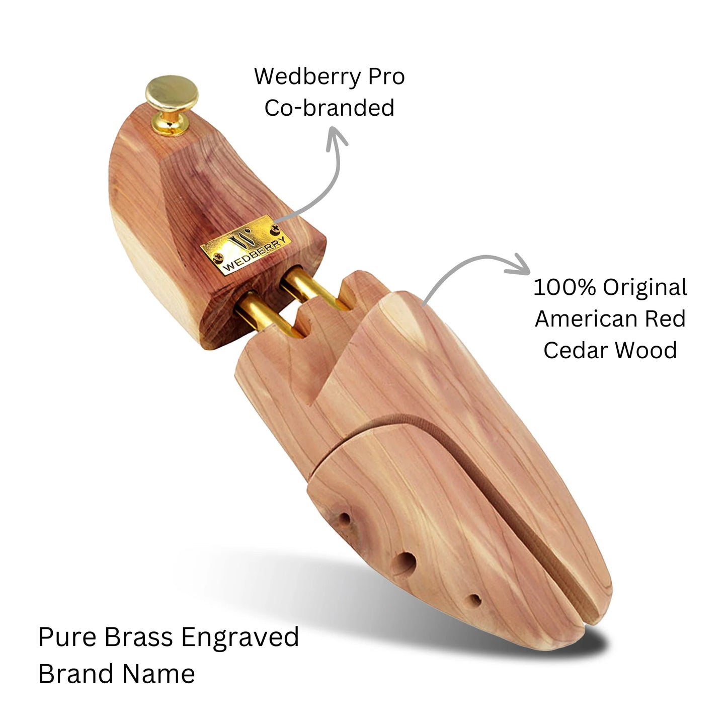 Wedberry x Pro Co Branded Original Cedar Wood Shoe Tree
