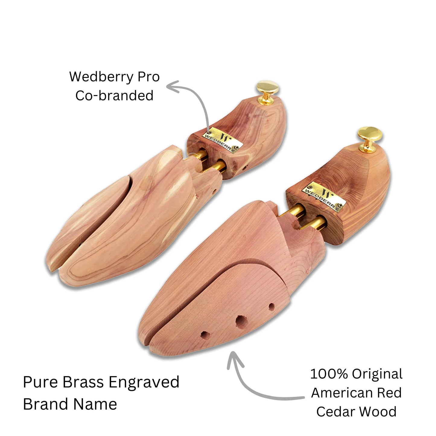 Wedberry x Pro Co Branded Original Cedar Wood Shoe Tree
