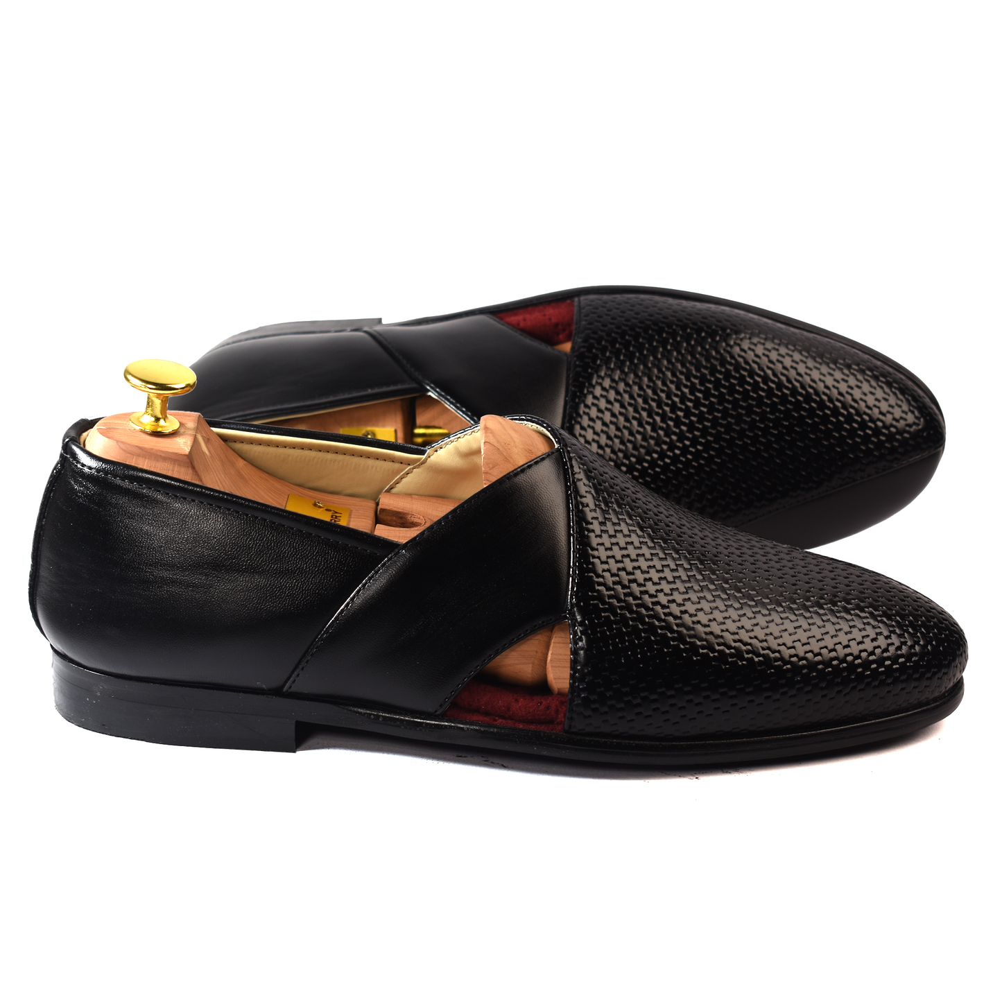 Pranoir Black Peshawari Sandals
