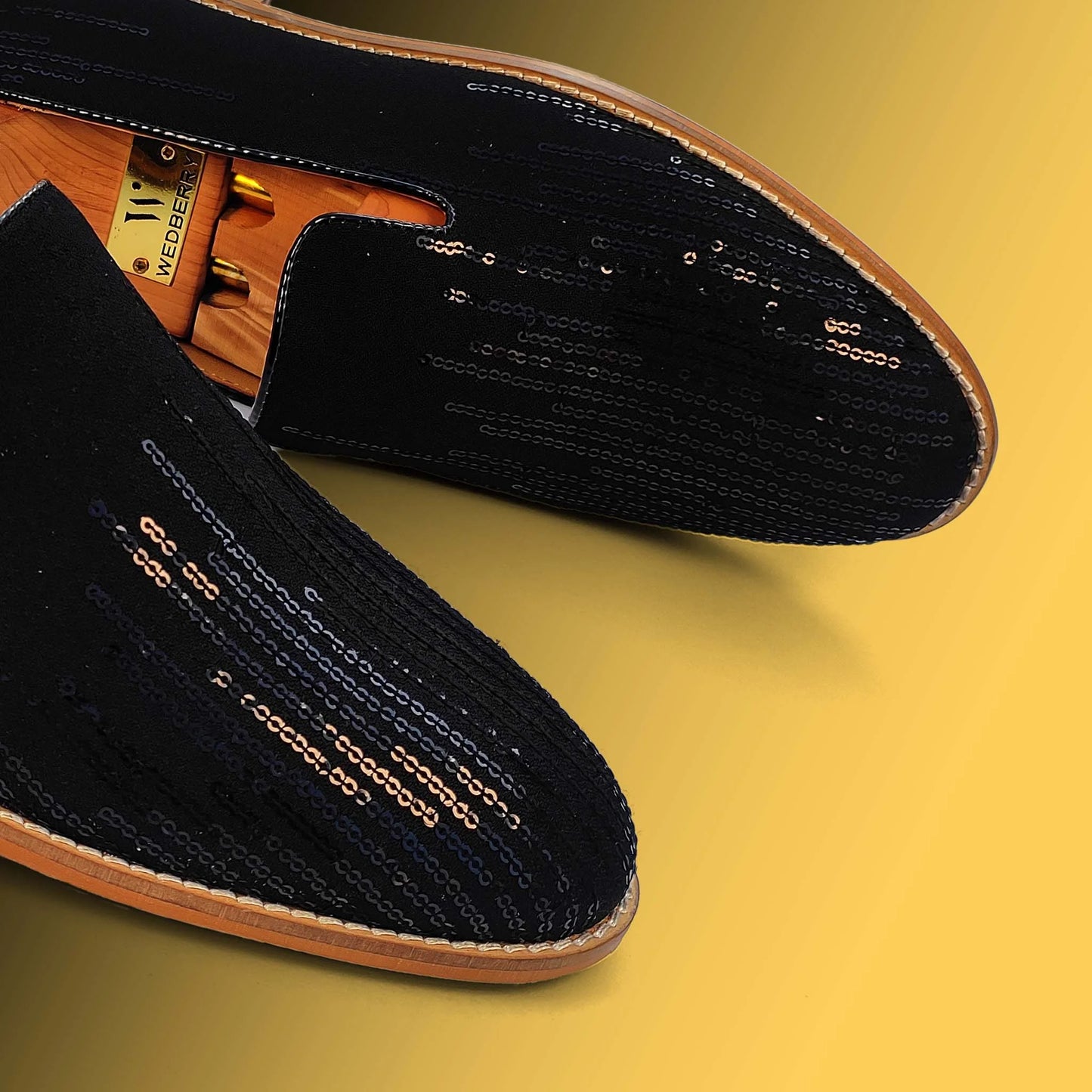 Black Star Embroidery Wedding Ethnic Shoes Party Loafers for Men