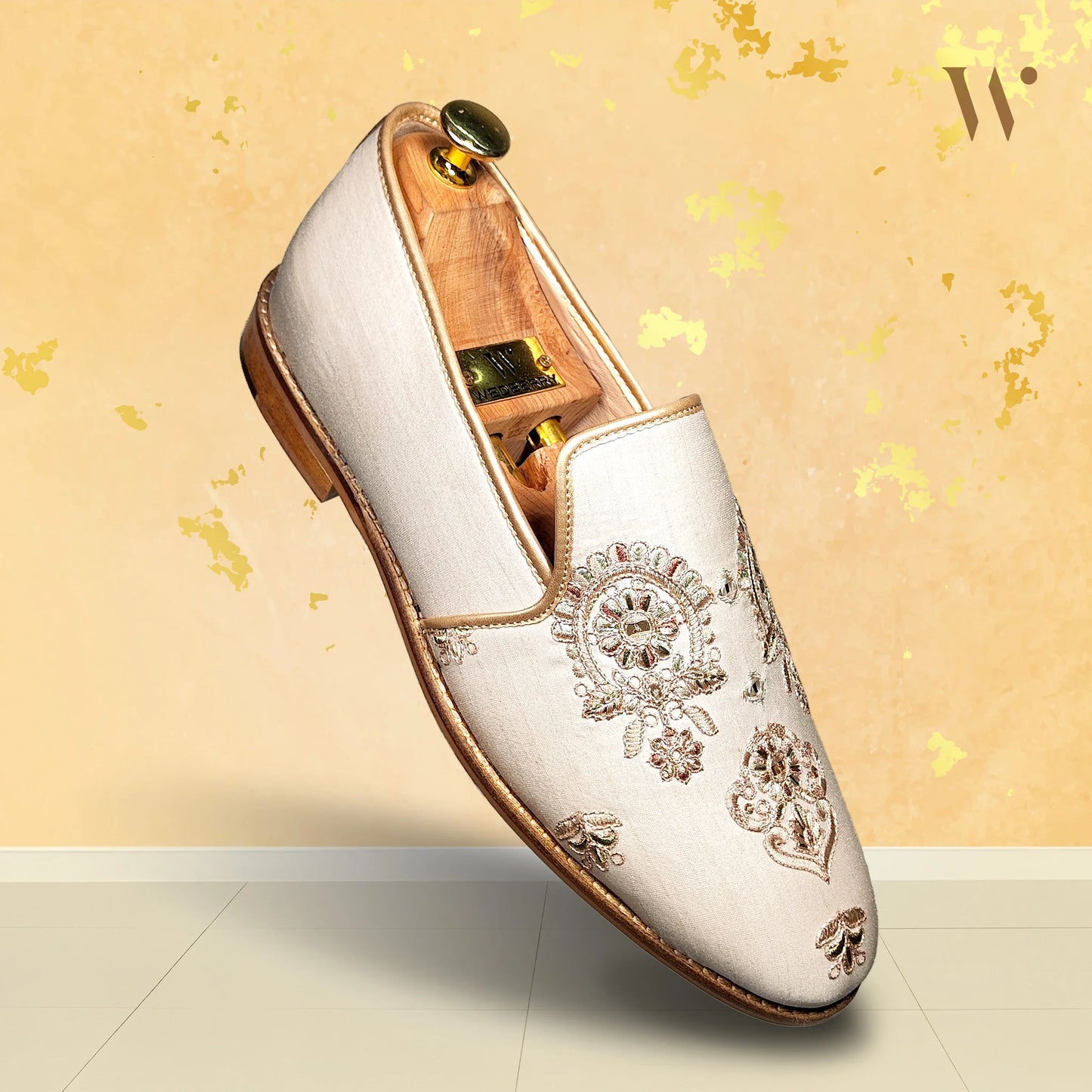 Duet Embroidered Slip-on Shoes Dress and Party Shoes for Men