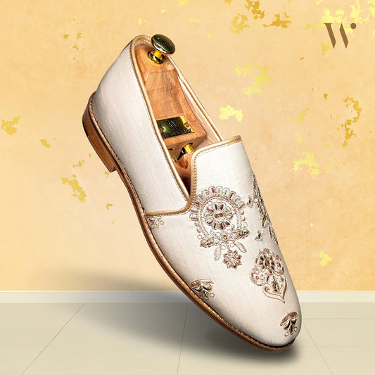 Duet Embroidered Slip-on Shoes Dress and Party Shoes for Men
