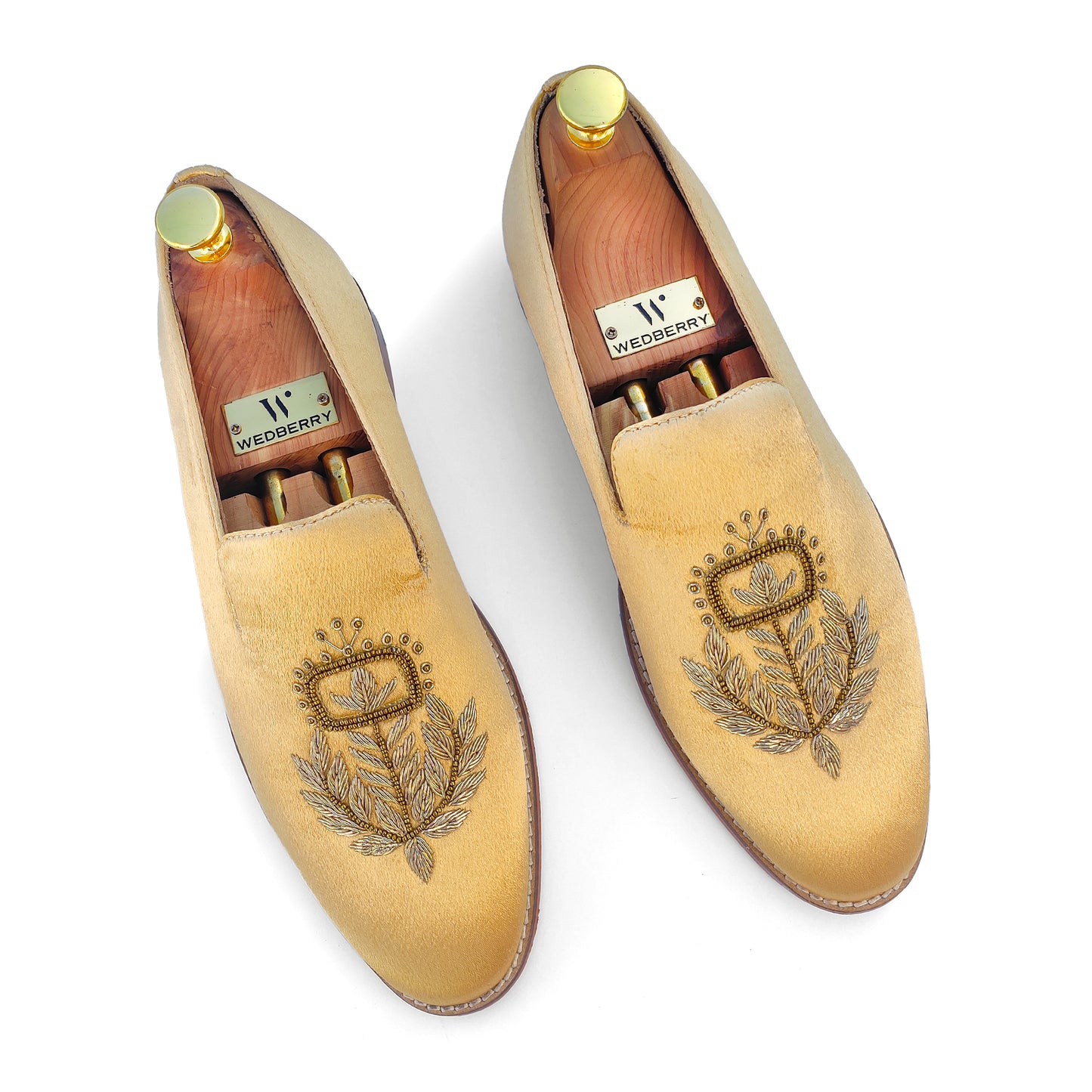 Gold Satin Silk with Golden Zardozi Handwork for Men