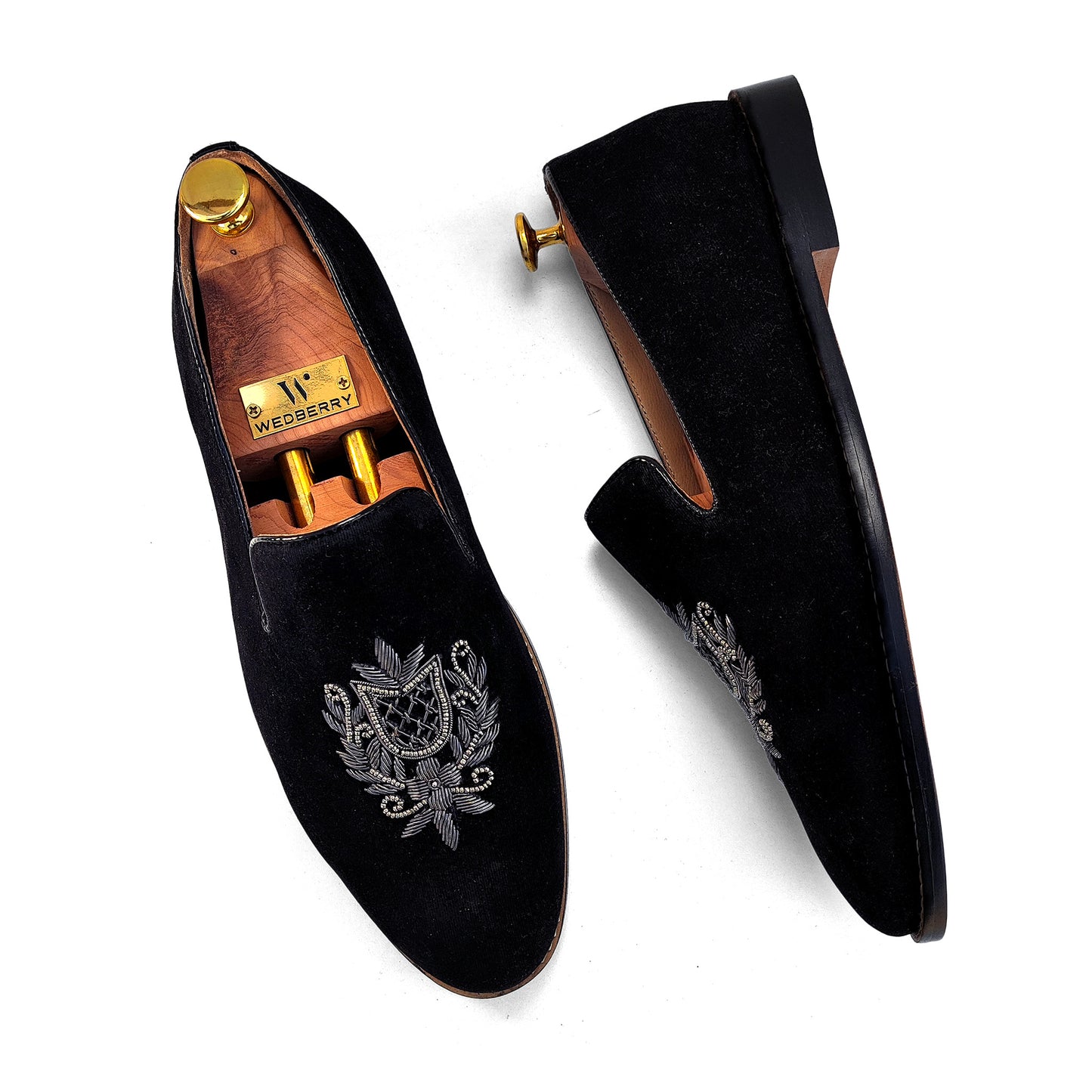 Black Velvet Zardozi Handwork for Men