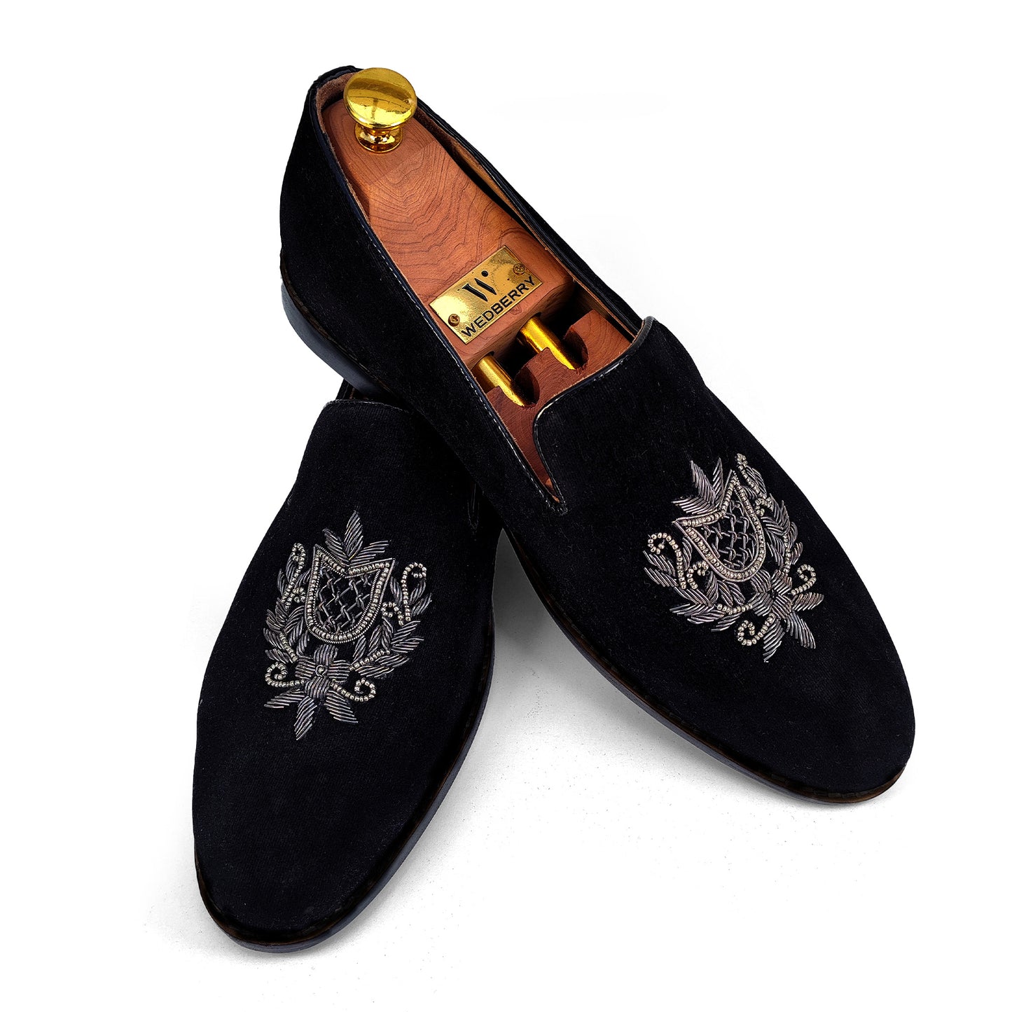 Black Velvet Zardozi Handwork for Men