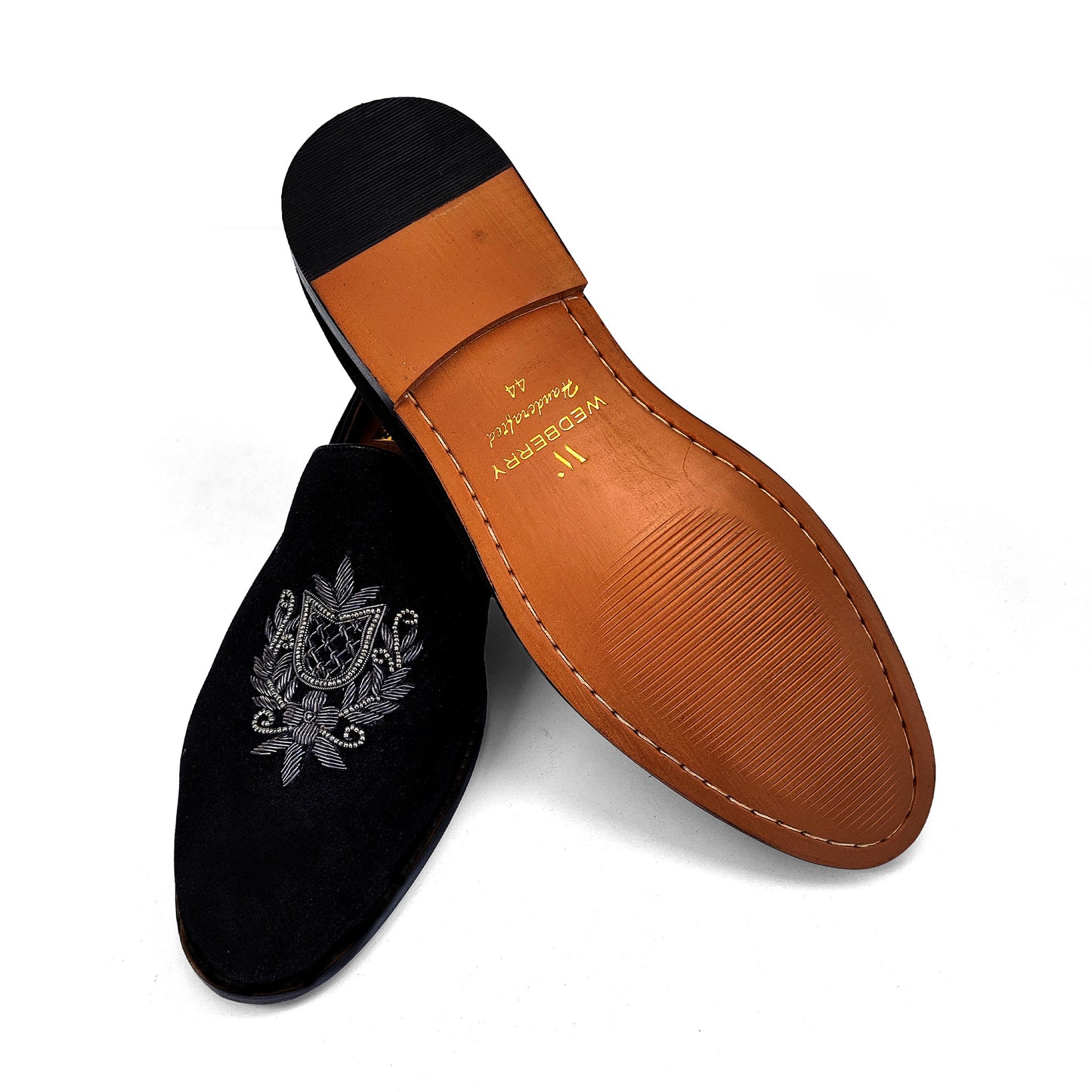 Black Velvet Zardozi Handwork for Men