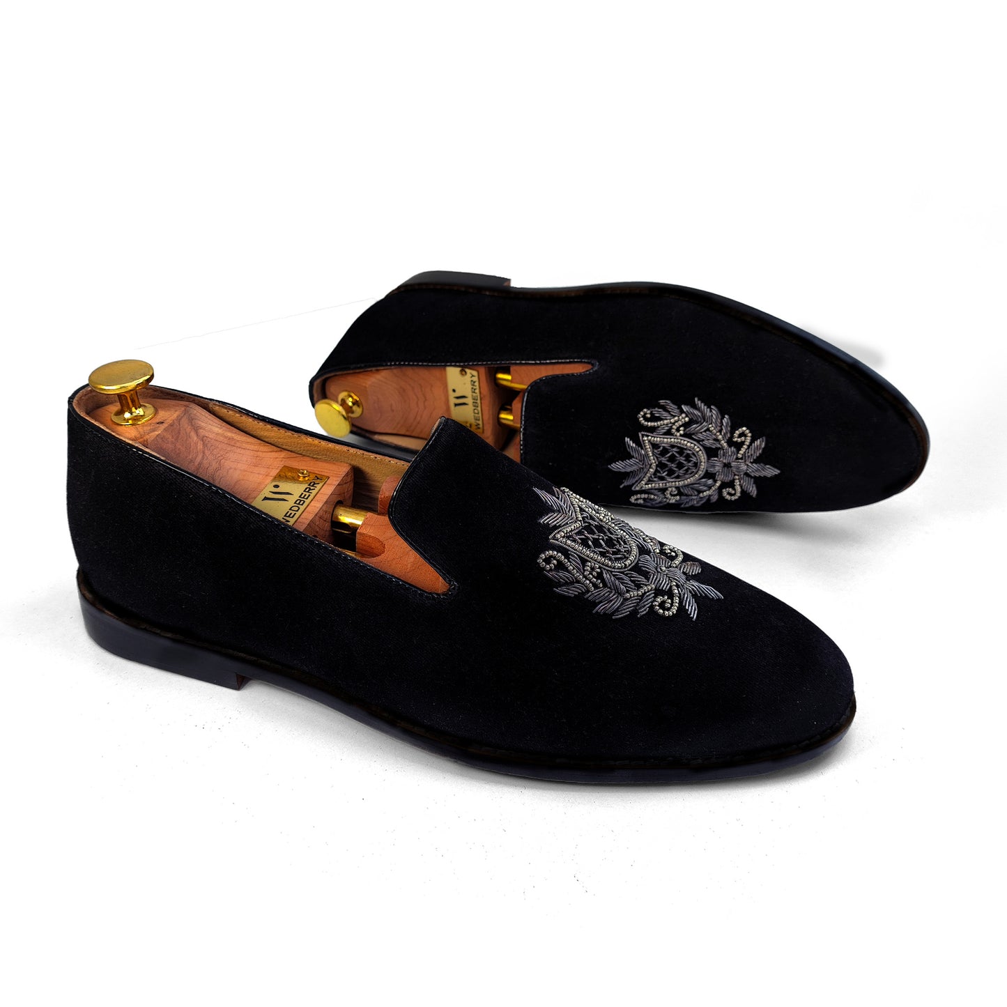 Black Velvet Zardozi Handwork for Men