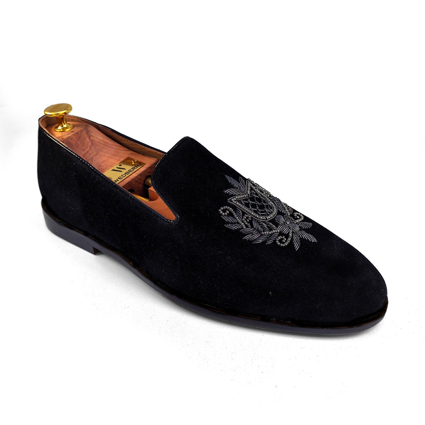 Black Velvet Zardozi Handwork for Men