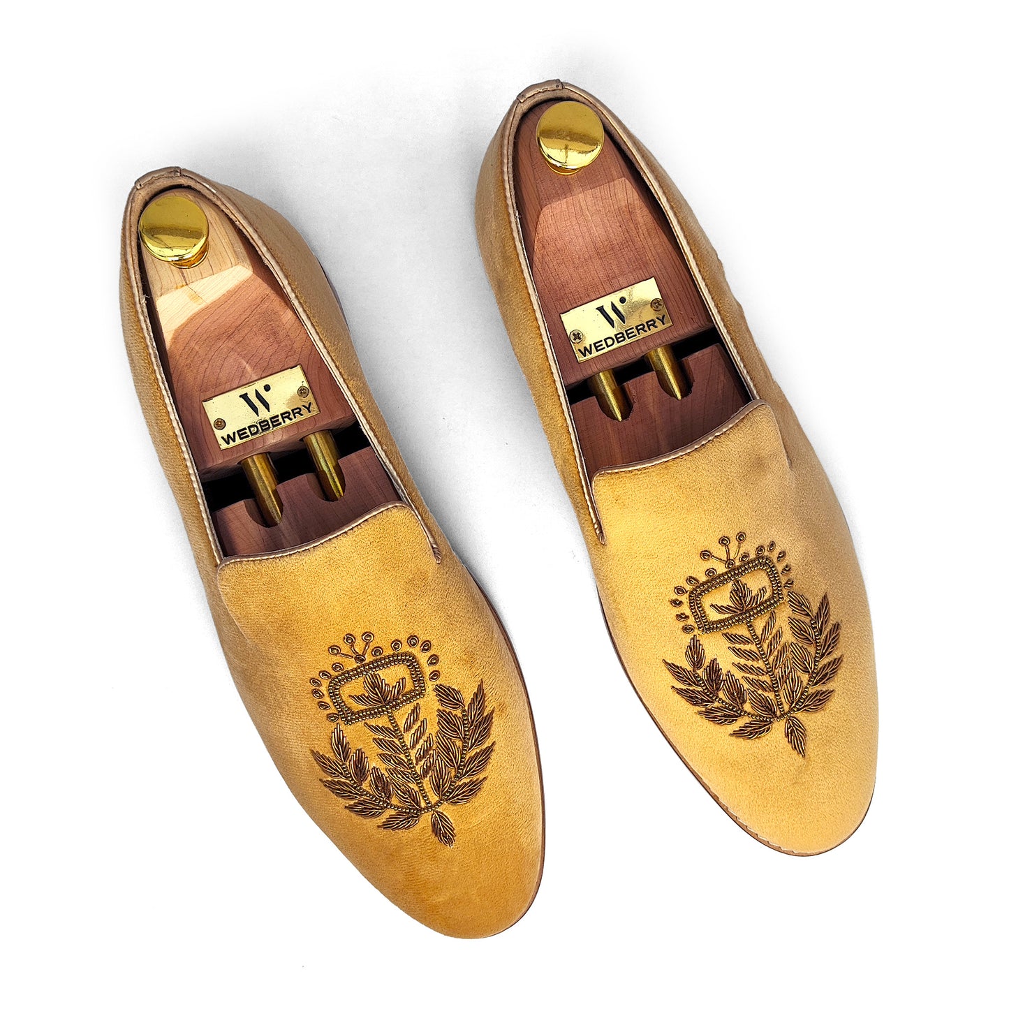 Camel Velvet with Antique Gold Zardozi Handwork for Men