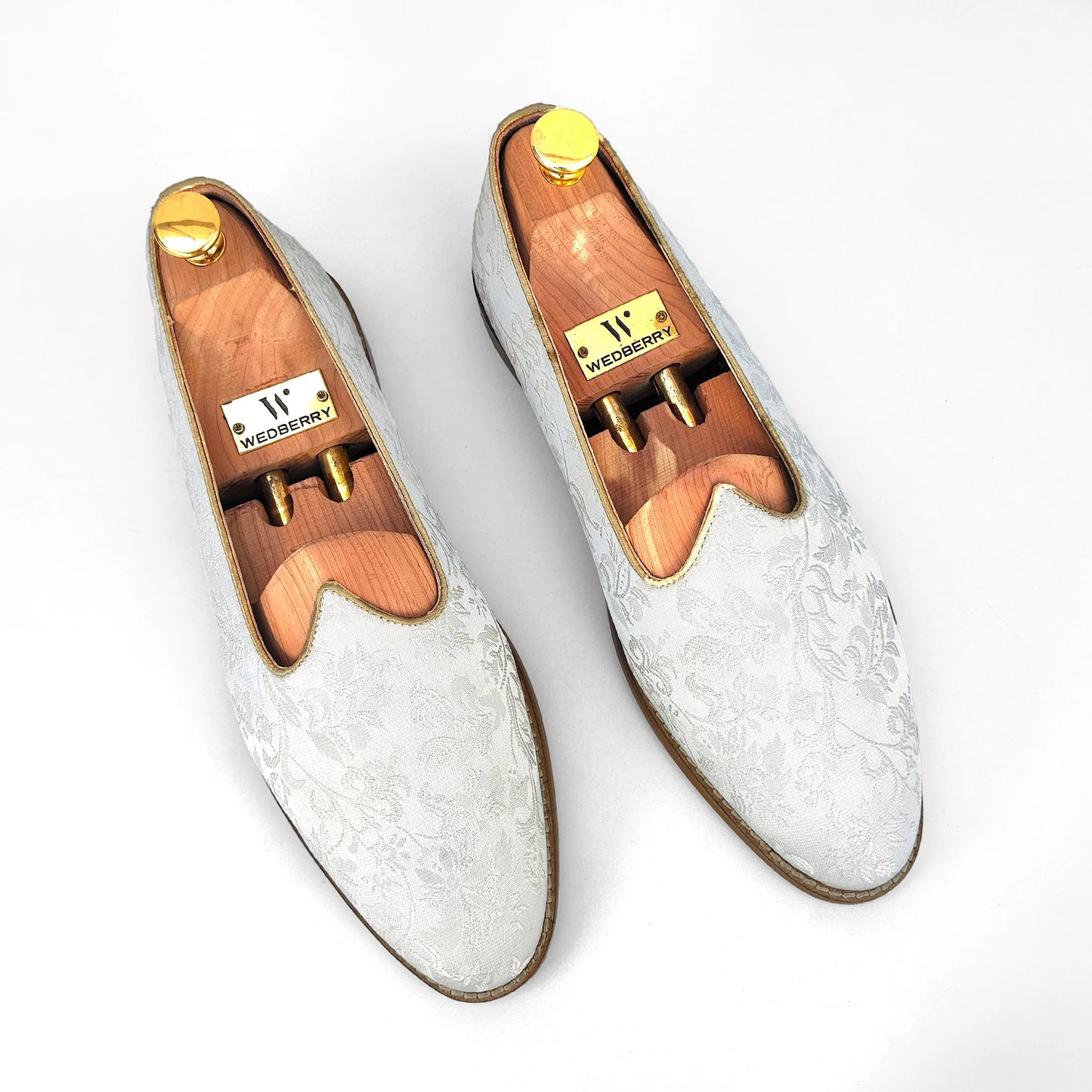 White Wedding Shoes Ethnic Moajri for Men