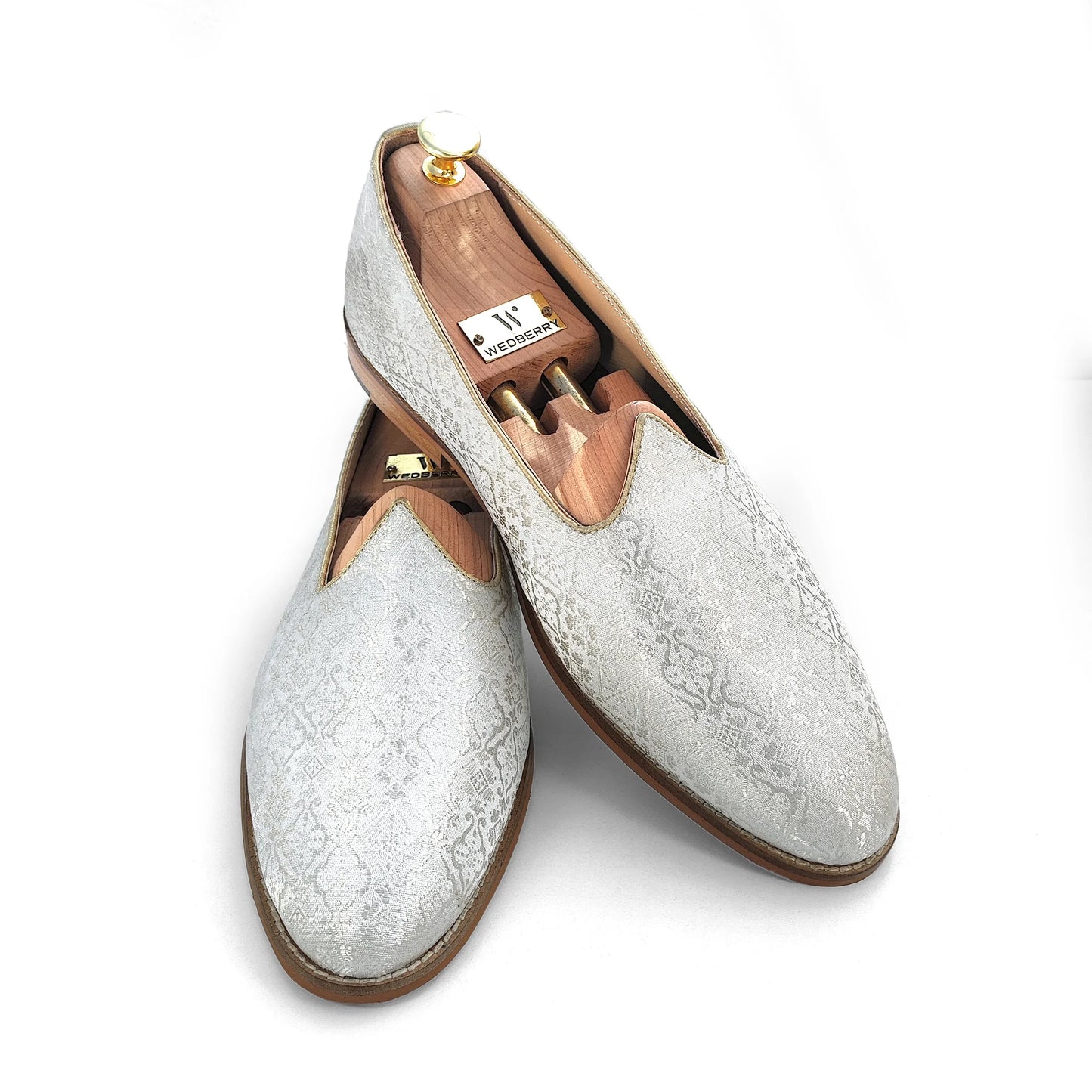 White Ethnic Moajri Nagra Wedding for Men