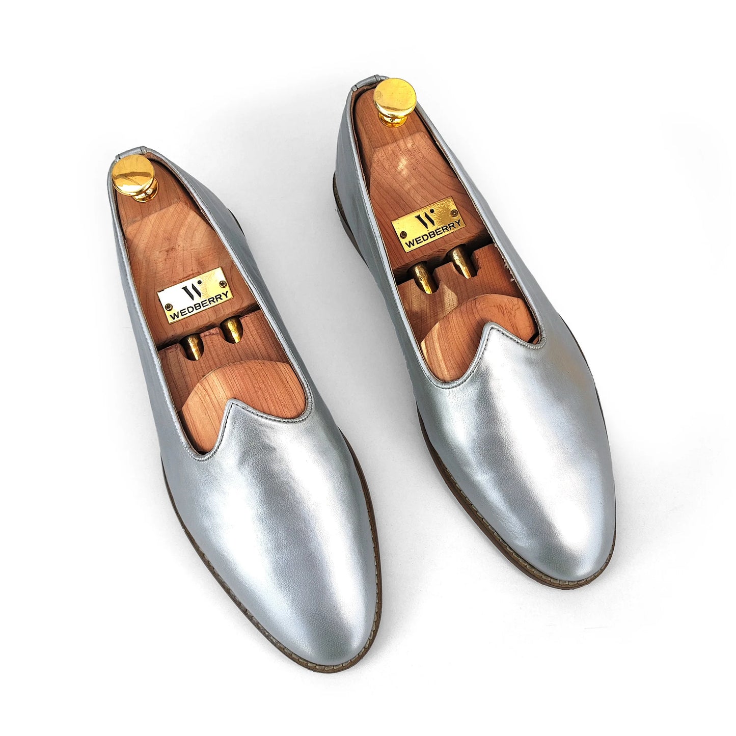 Silver Wedding Shoes Mojari for Men