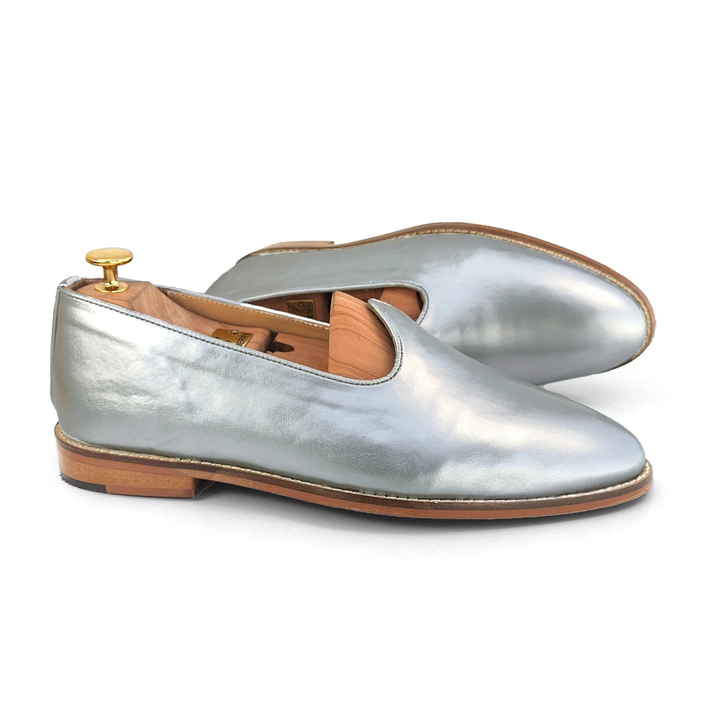 Silver Wedding Shoes Mojari for Men