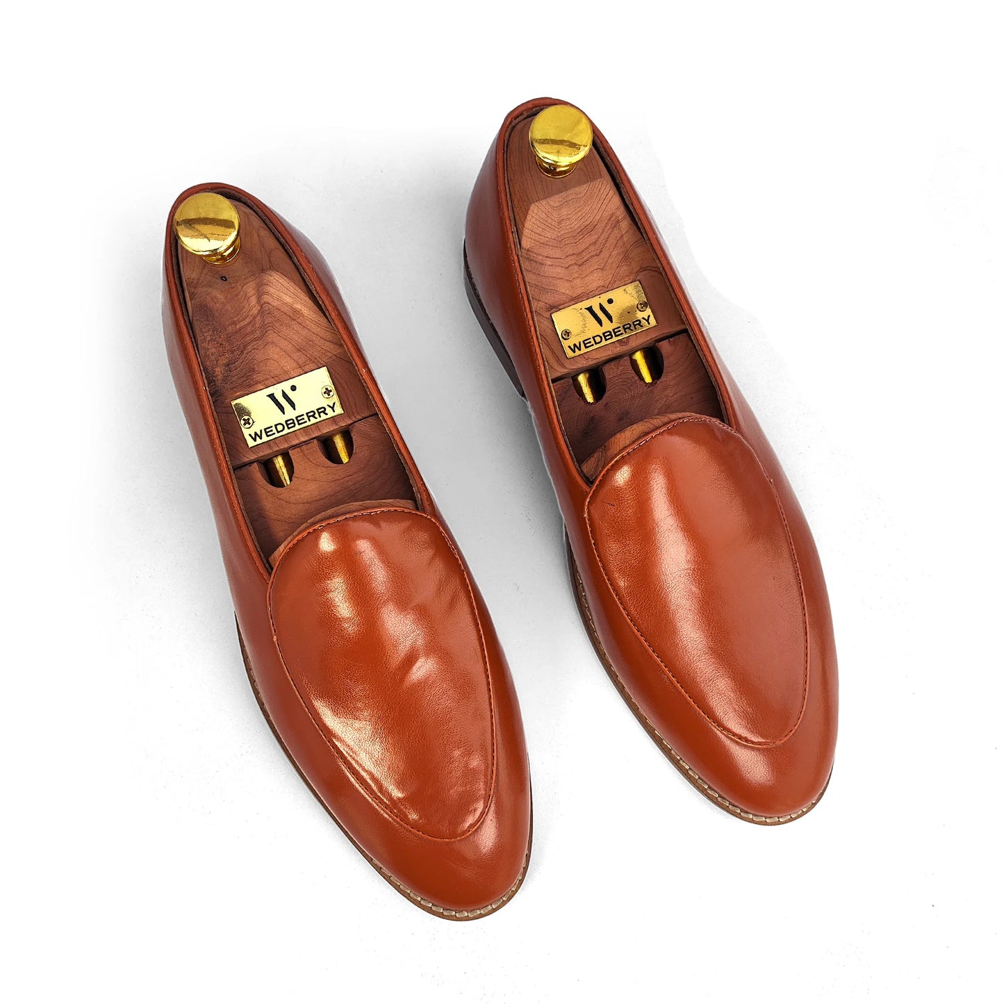 Tan Sleek Wedding Ethnic Party Shoes Loafer for Men
