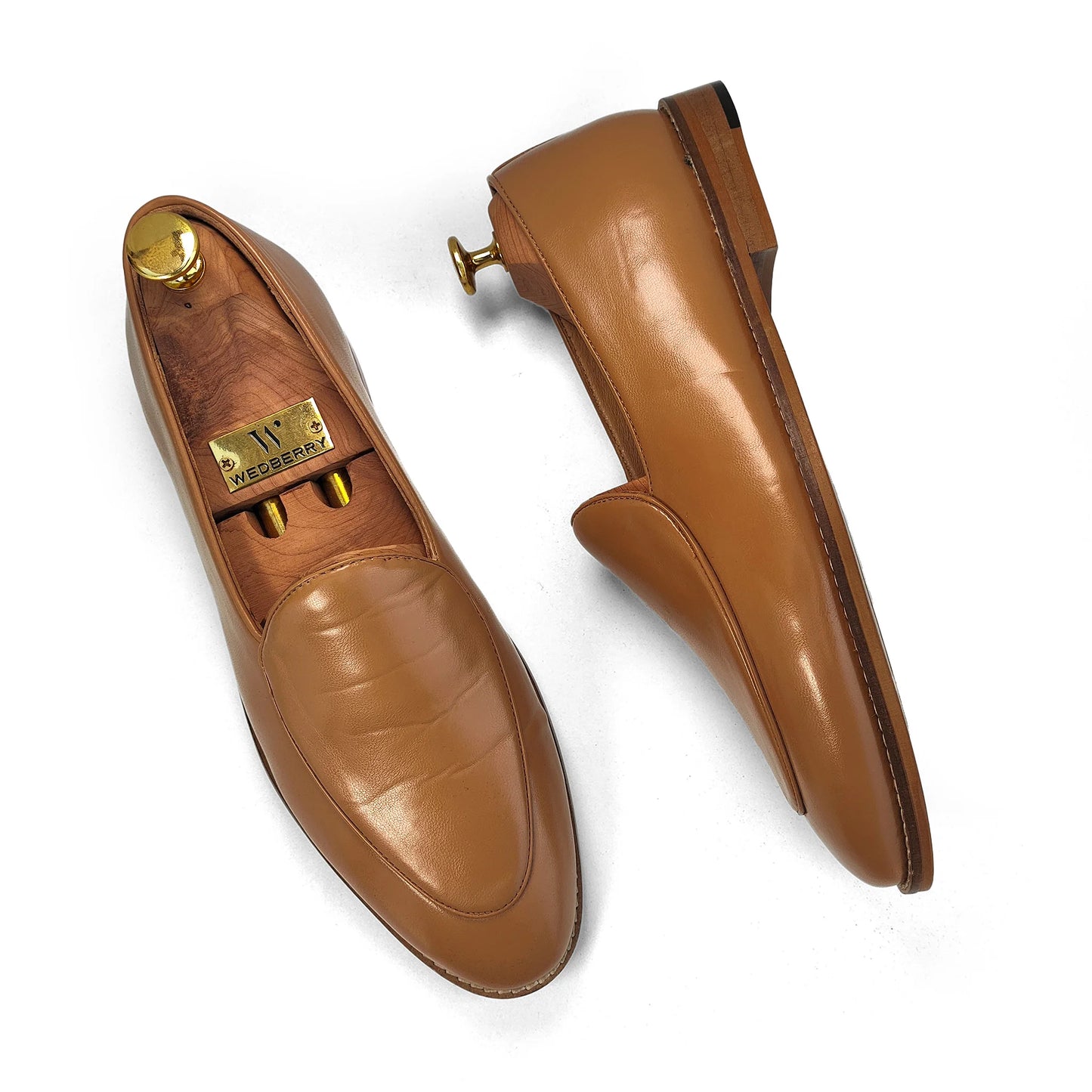 Biege Jave Apron Python Slipon Loafers for Men