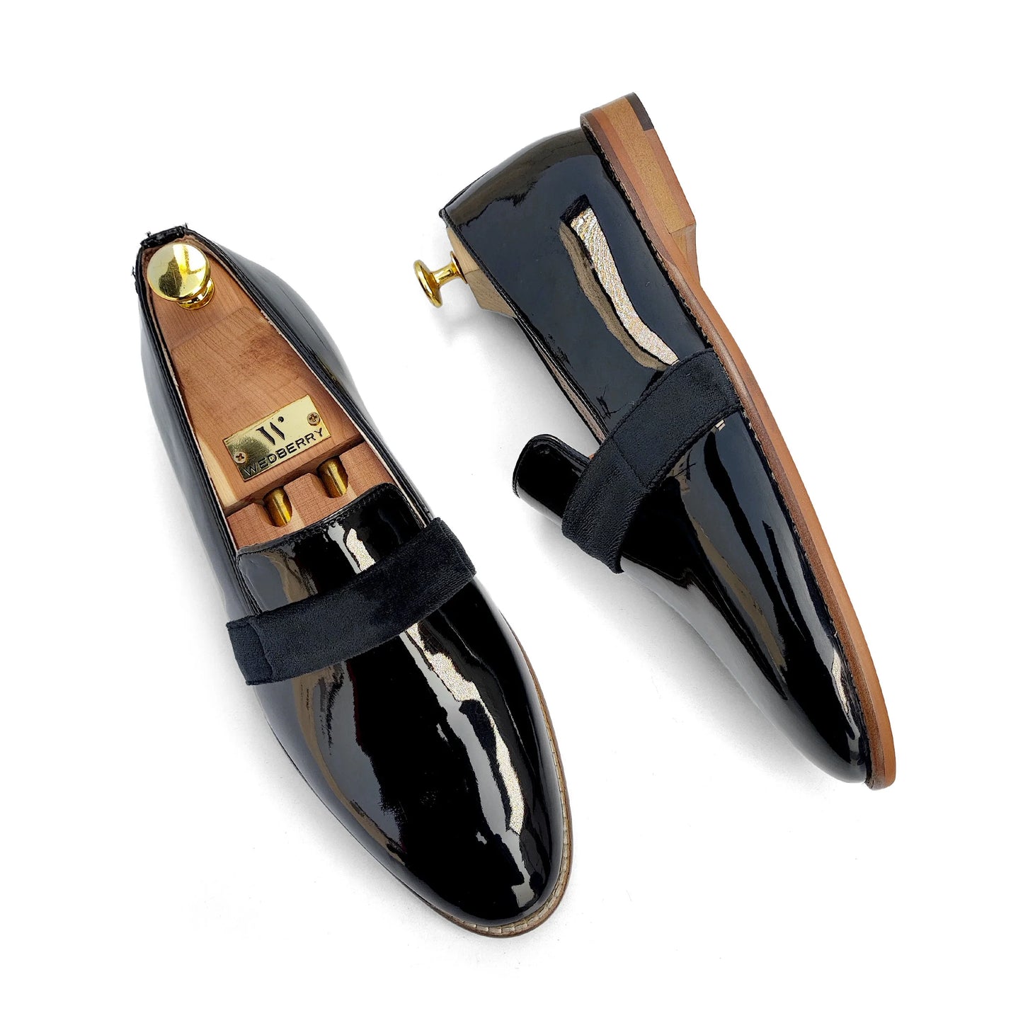 Black Hugo Strap Party Shoes for Men