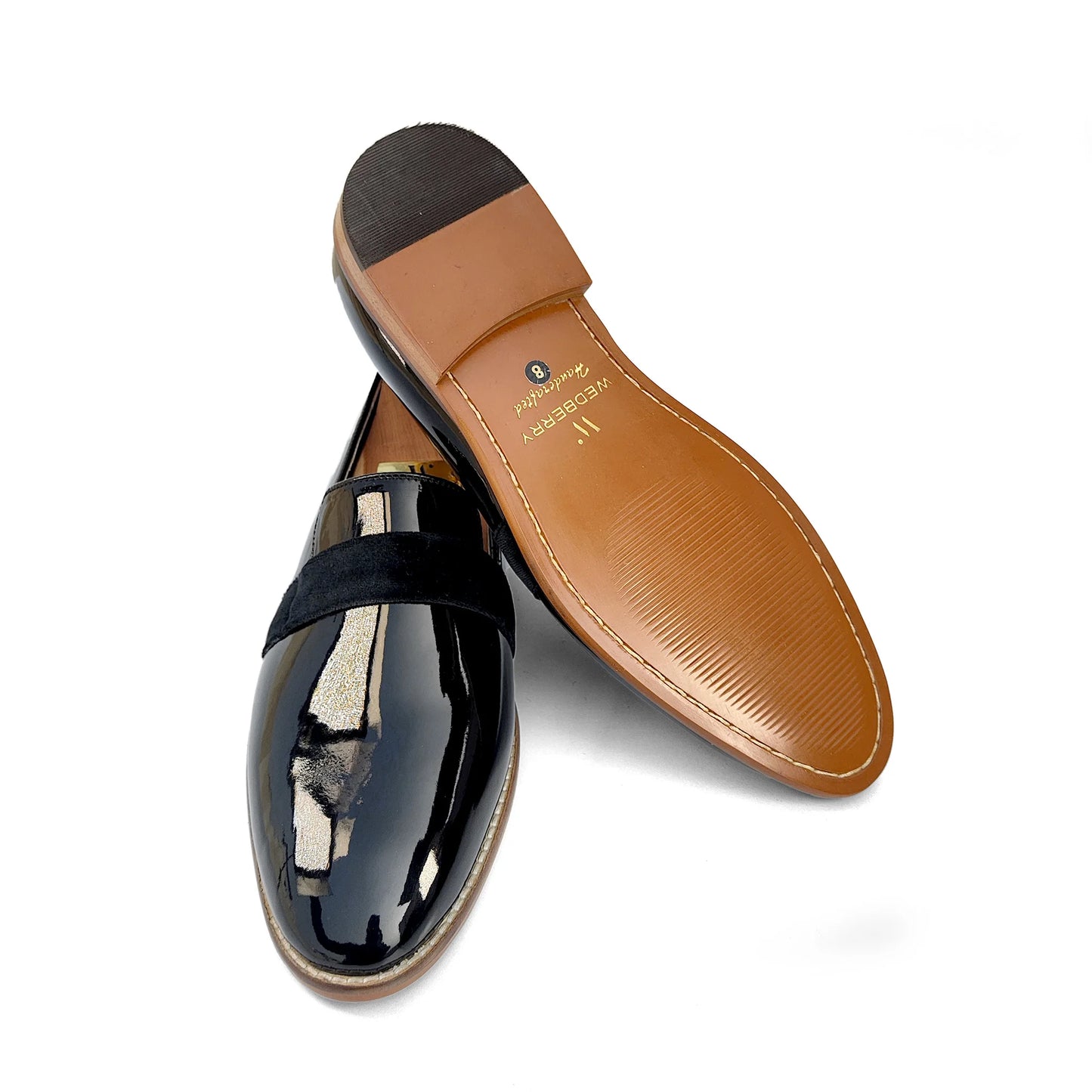 Black Hugo Strap Party Shoes for Men