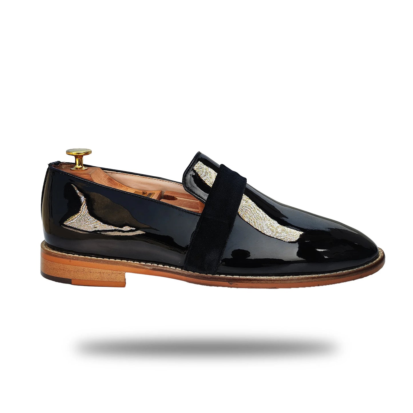 Black Hugo Strap Party Shoes for Men