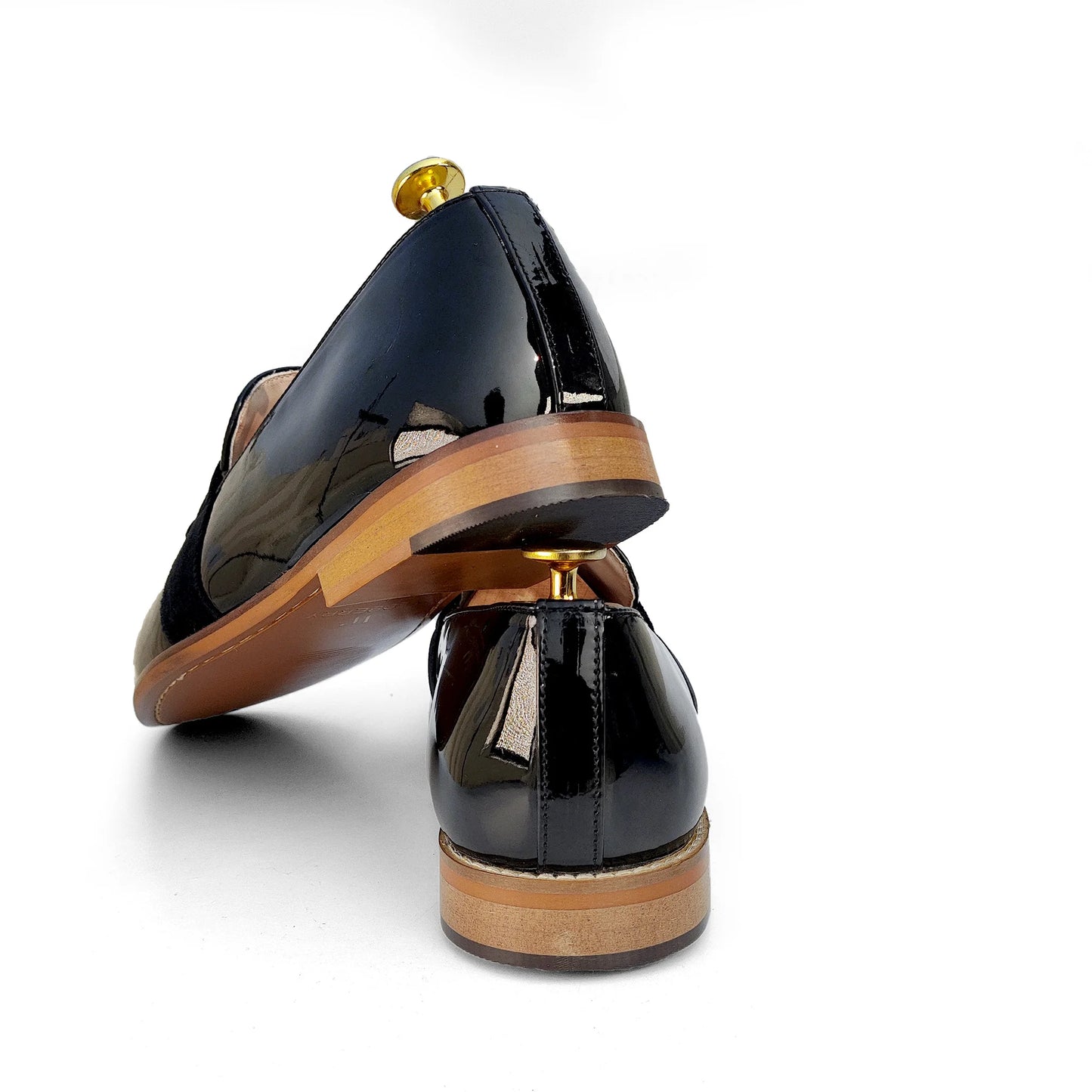 Black Hugo Strap Party Shoes for Men