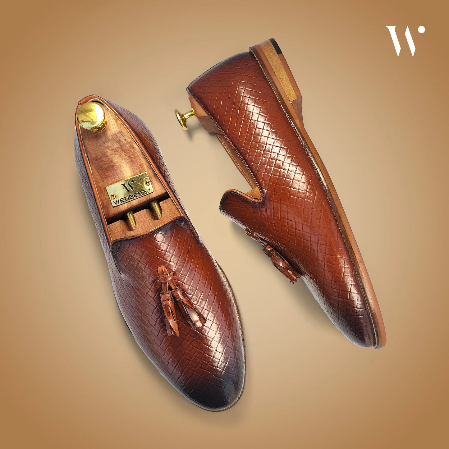 Burnish Tan Woven Style Tassle