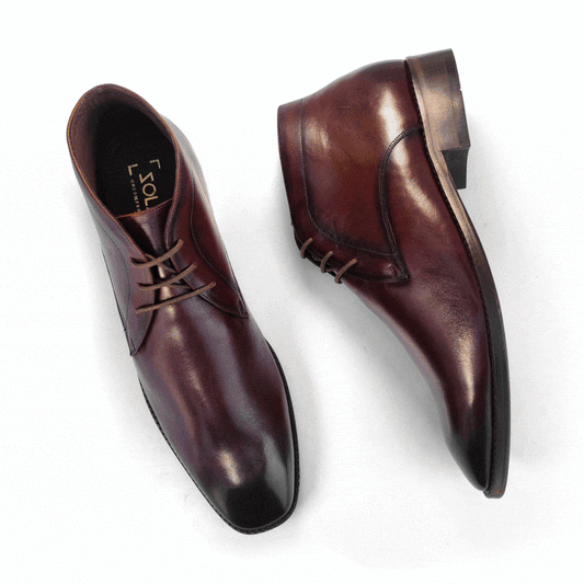 Premium Real Leather Solaz Chukka Boots for Men