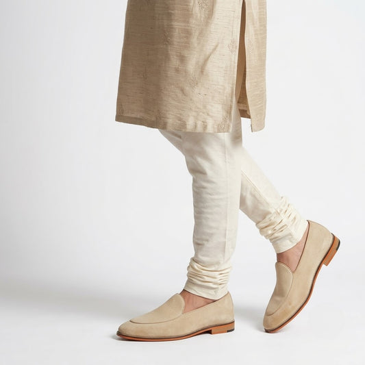 Creme Jave Apron Python Slipon for Men